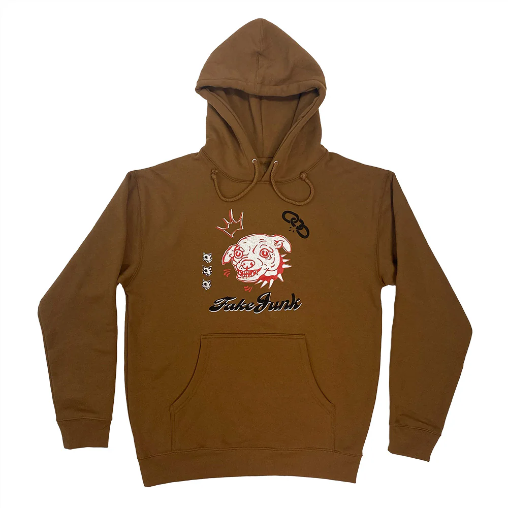 FAKE JUNK BARK! HOODIE BROWN