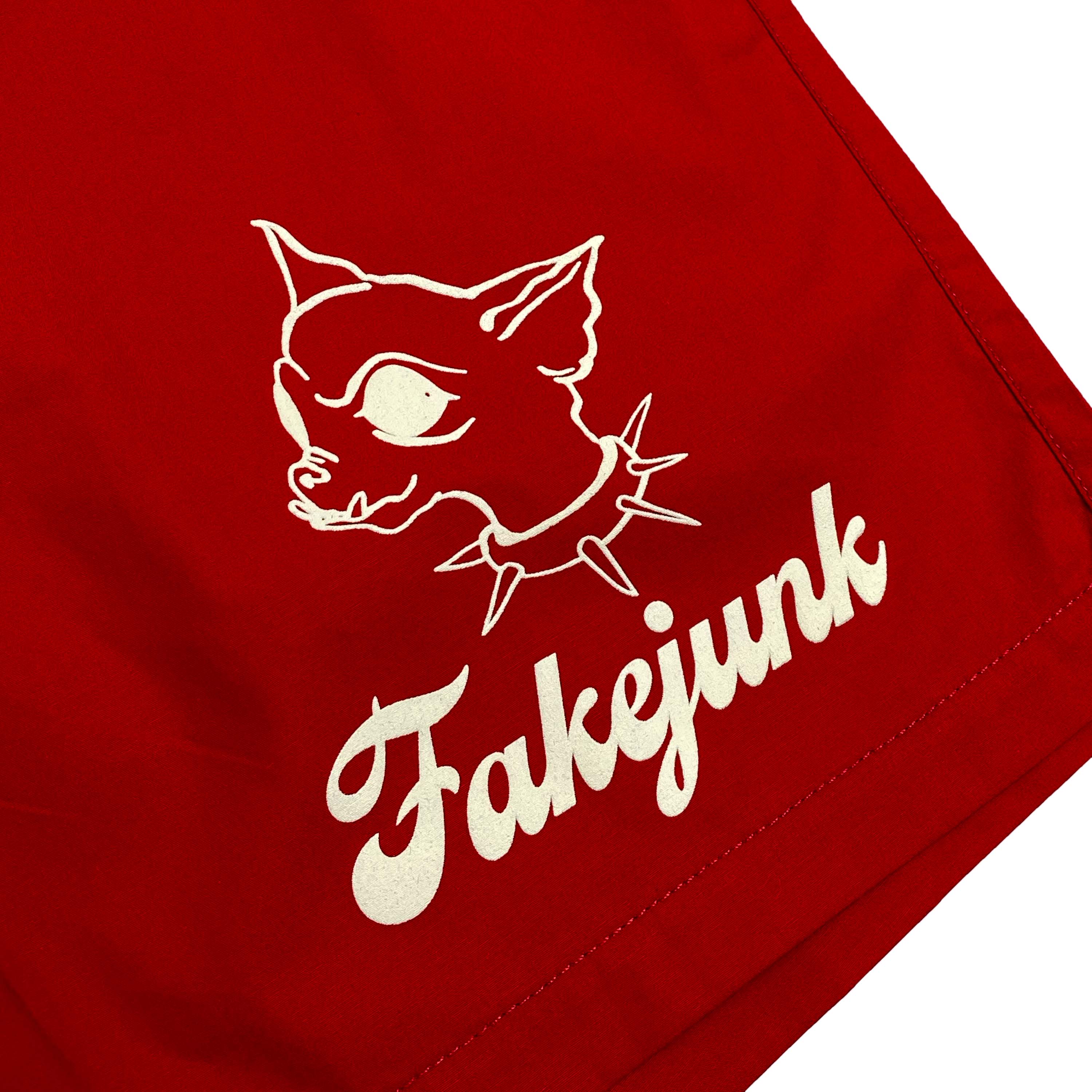 FAKE JUNK CHI CHI BEACH SHORTS RED - Image 2