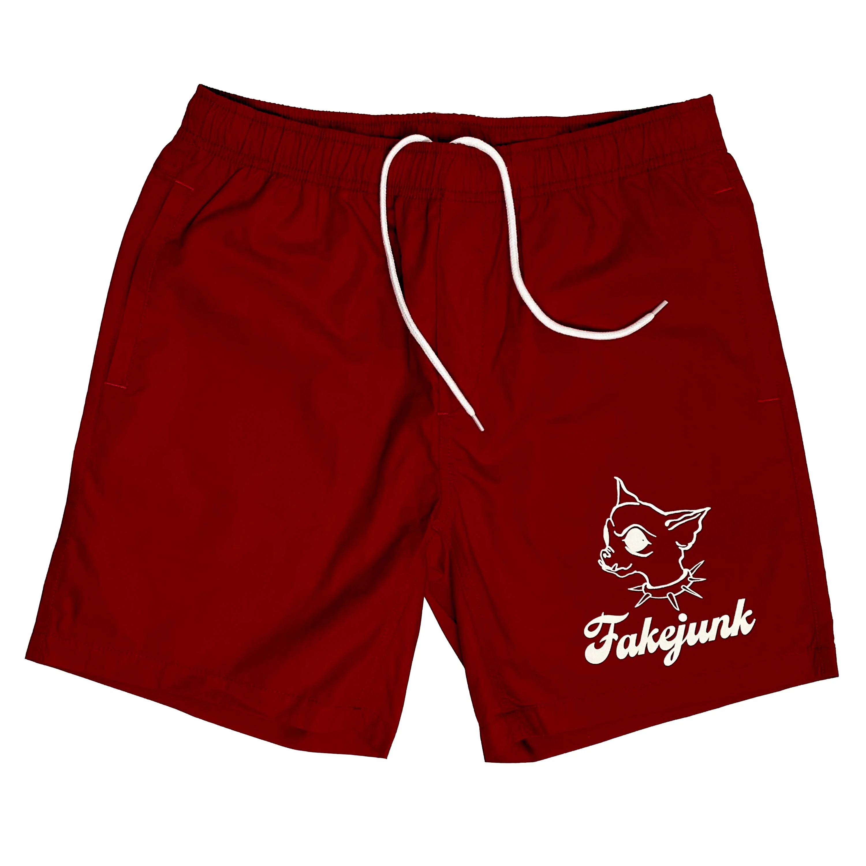 FAKE JUNK CHI CHI BEACH SHORTS RED - Image 4