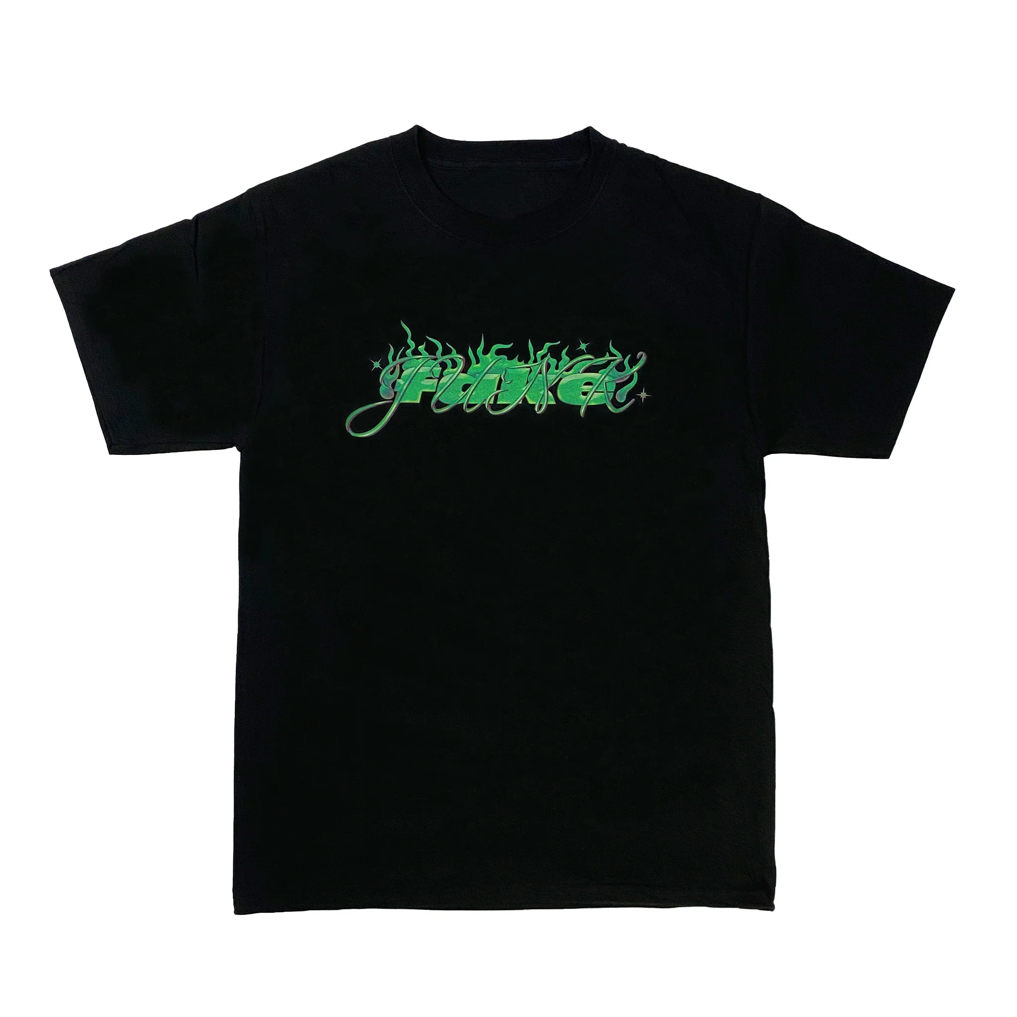 FAKE JUNK STRAIGHT FIRE T-SHIRT BLACK