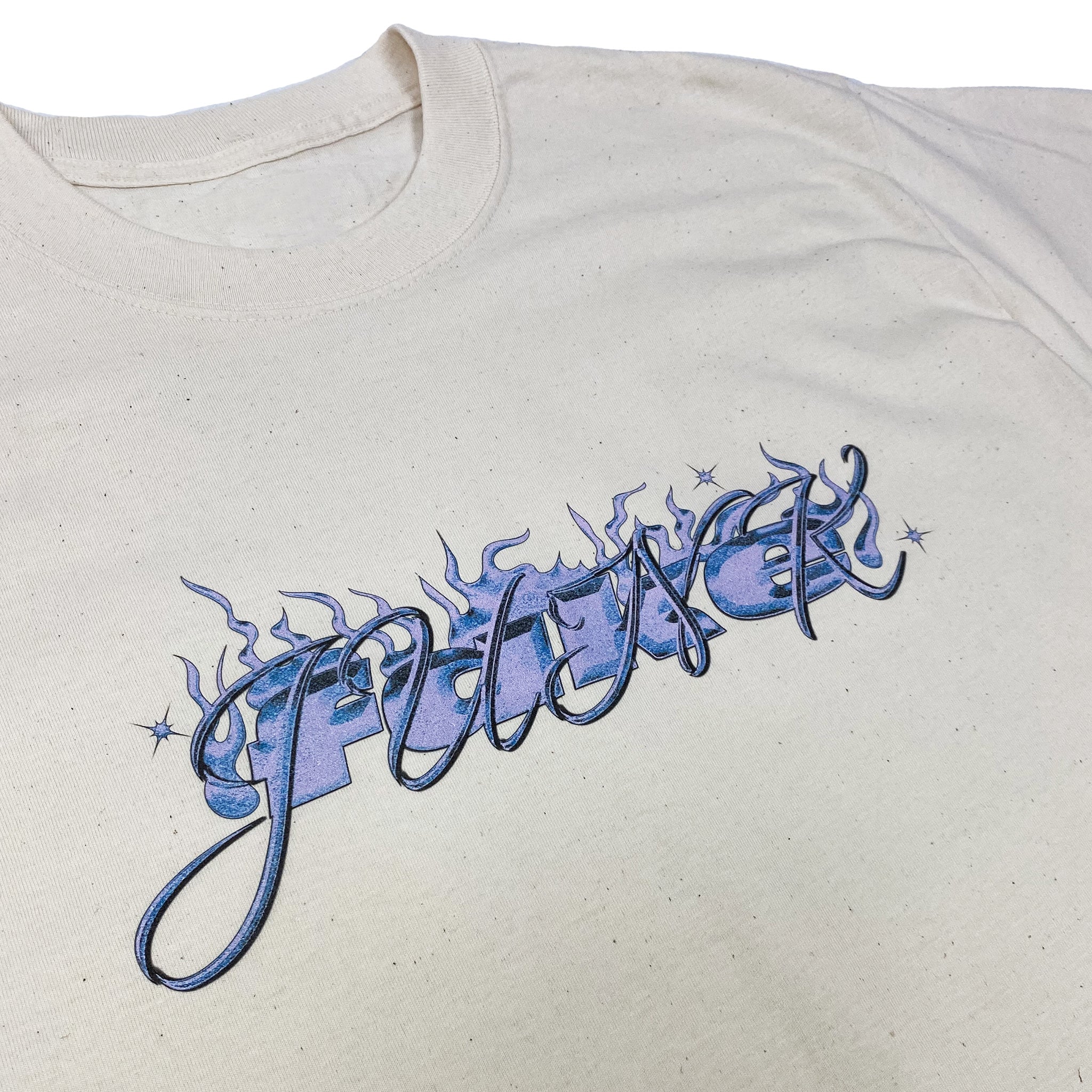 FAKE JUNK STRAIGHT FIRE T-SHIRT NATURAL - Image 2