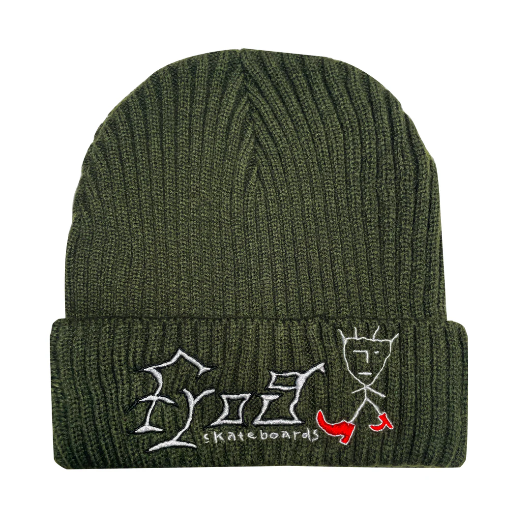 FROG KEEP WALKING BEANIE OLIVE