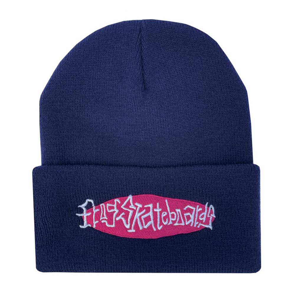FROG OVAL LOGO BEANIE NAVY