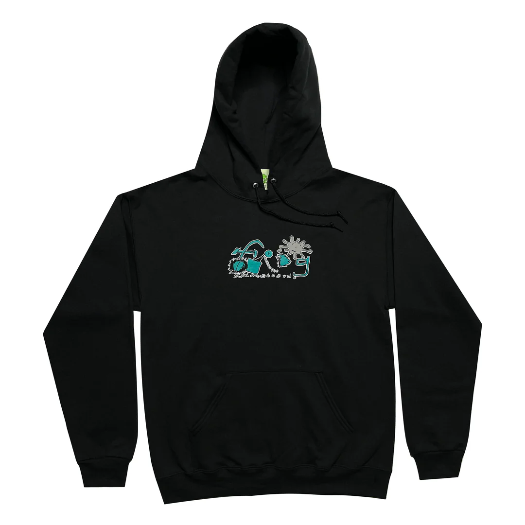 FROG SPLAT LOGO HOODIE BLACK
