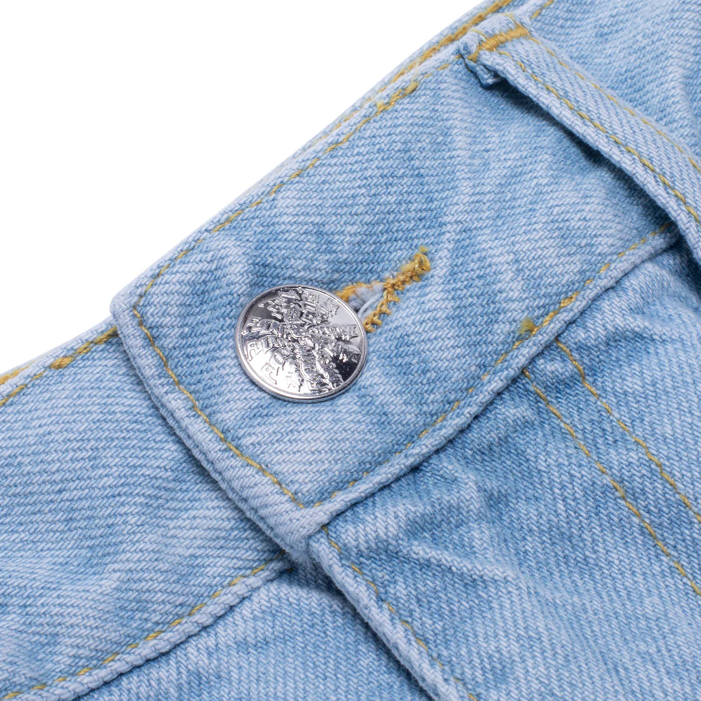 FUCKING AWESOME BAGGY ZIP OFF CARPENTER PANTS LIGHT DENIM - Image 3