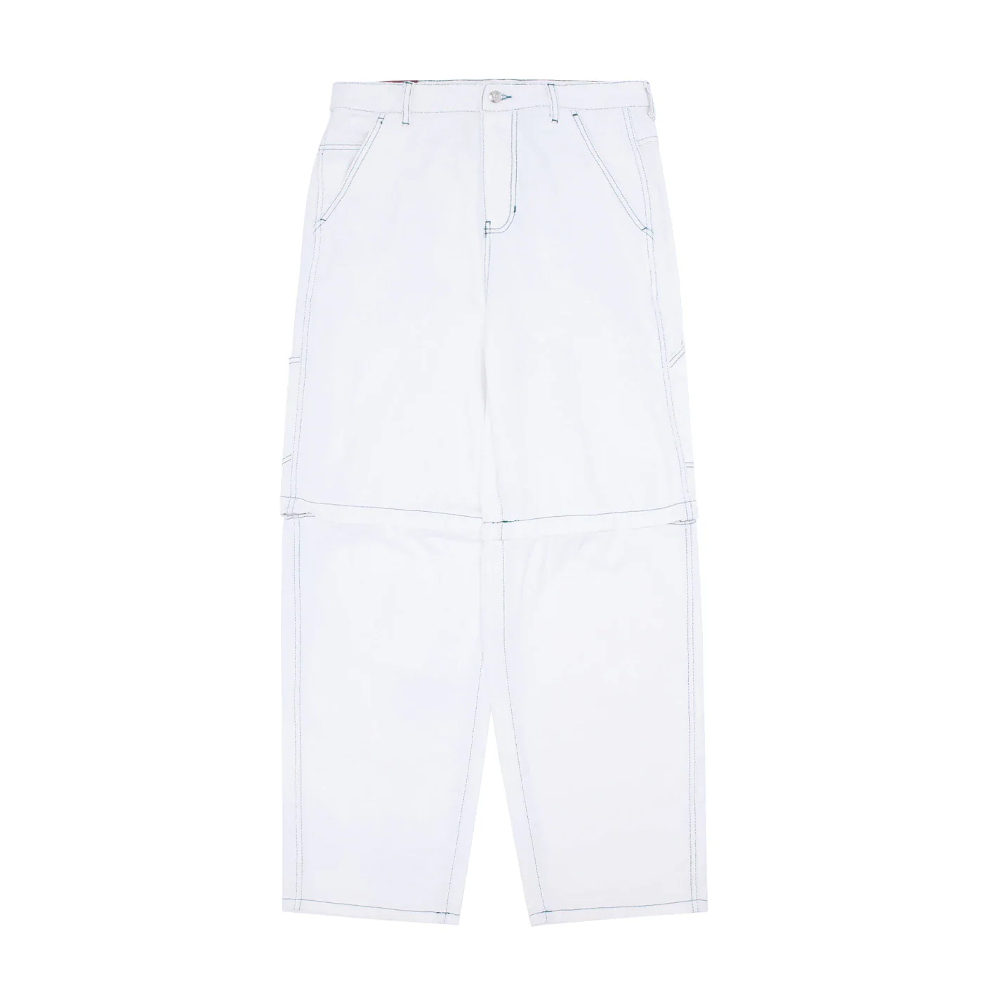 FUCKING AWESOME BAGGY ZIP OFF CARPENTER PANTS WHITE