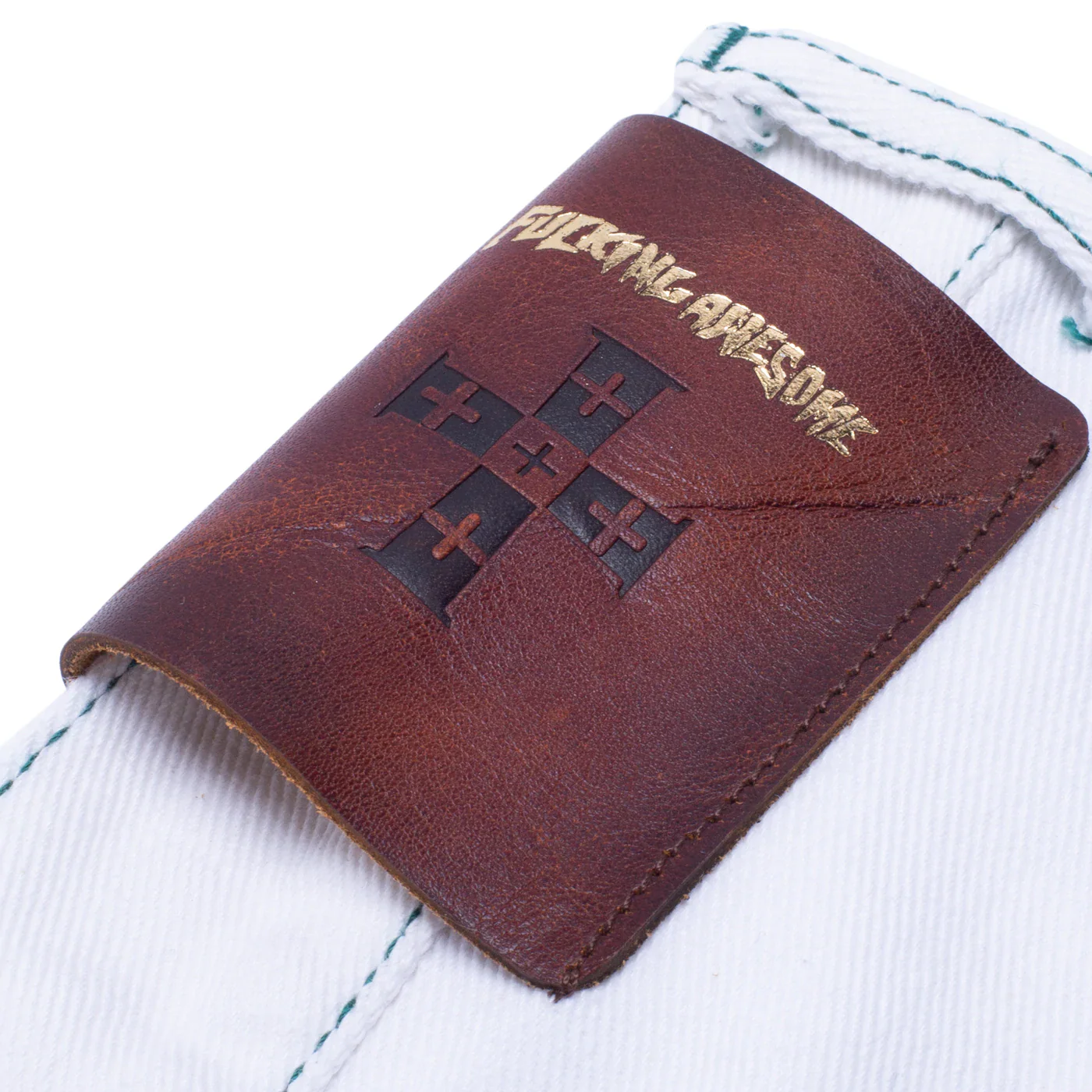 FUCKING AWESOME BAGGY ZIP OFF CARPENTER PANTS WHITE - Image 4