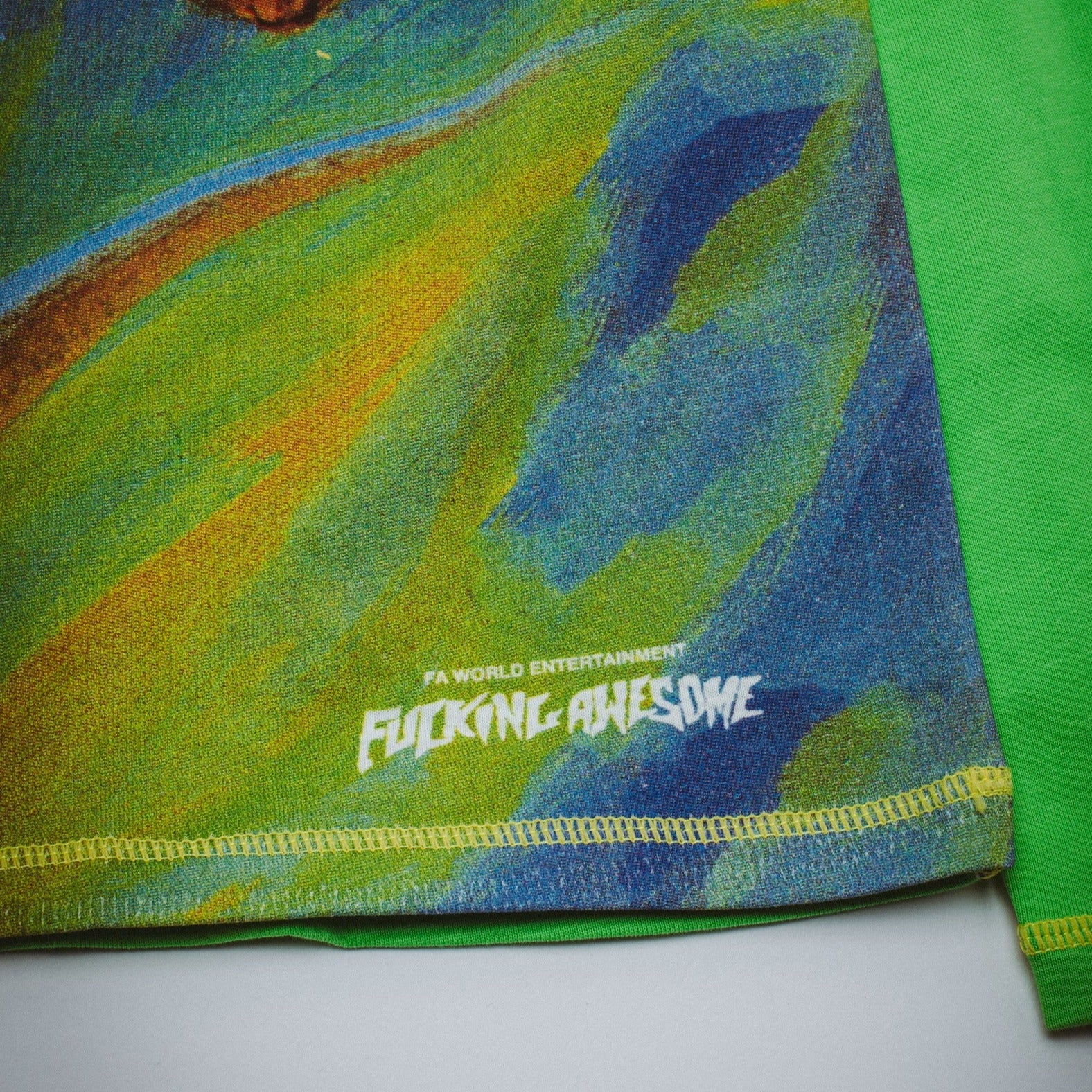 FUCKING AWESOME BETTER HALF L/S TEE GREEN - Image 3