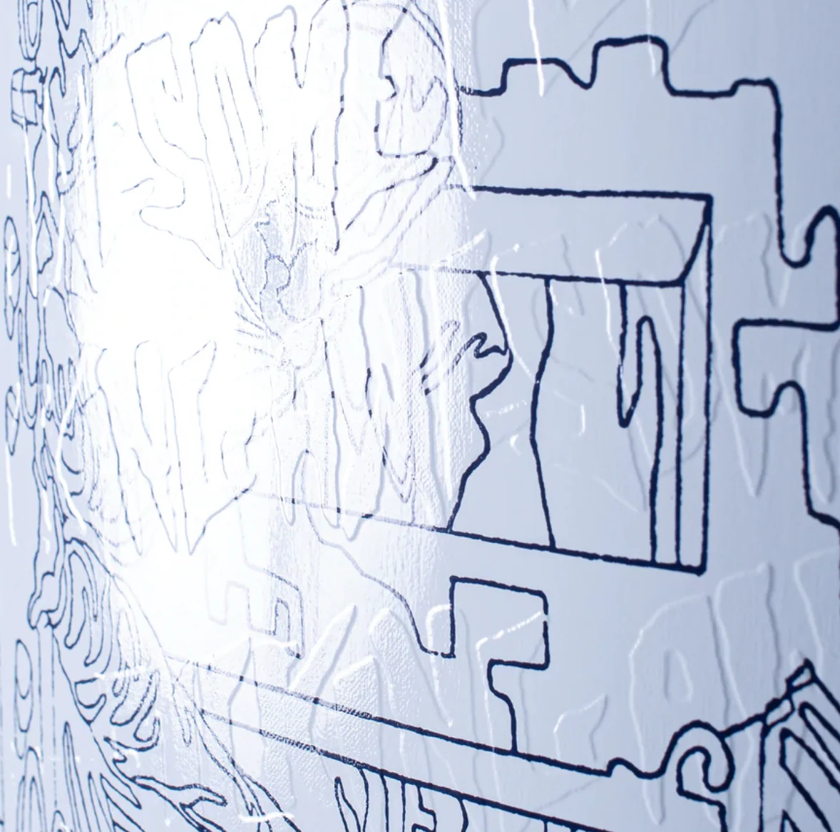 FUCKING AWESOME GINO BLUE AND WHITE OUTLINE - Image 2
