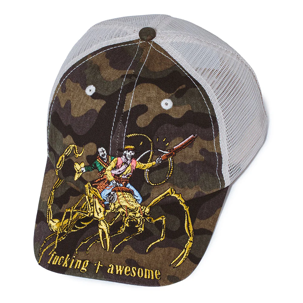 FUCKING AWESOME SCORPIAN MESH TRUCKER CAMO