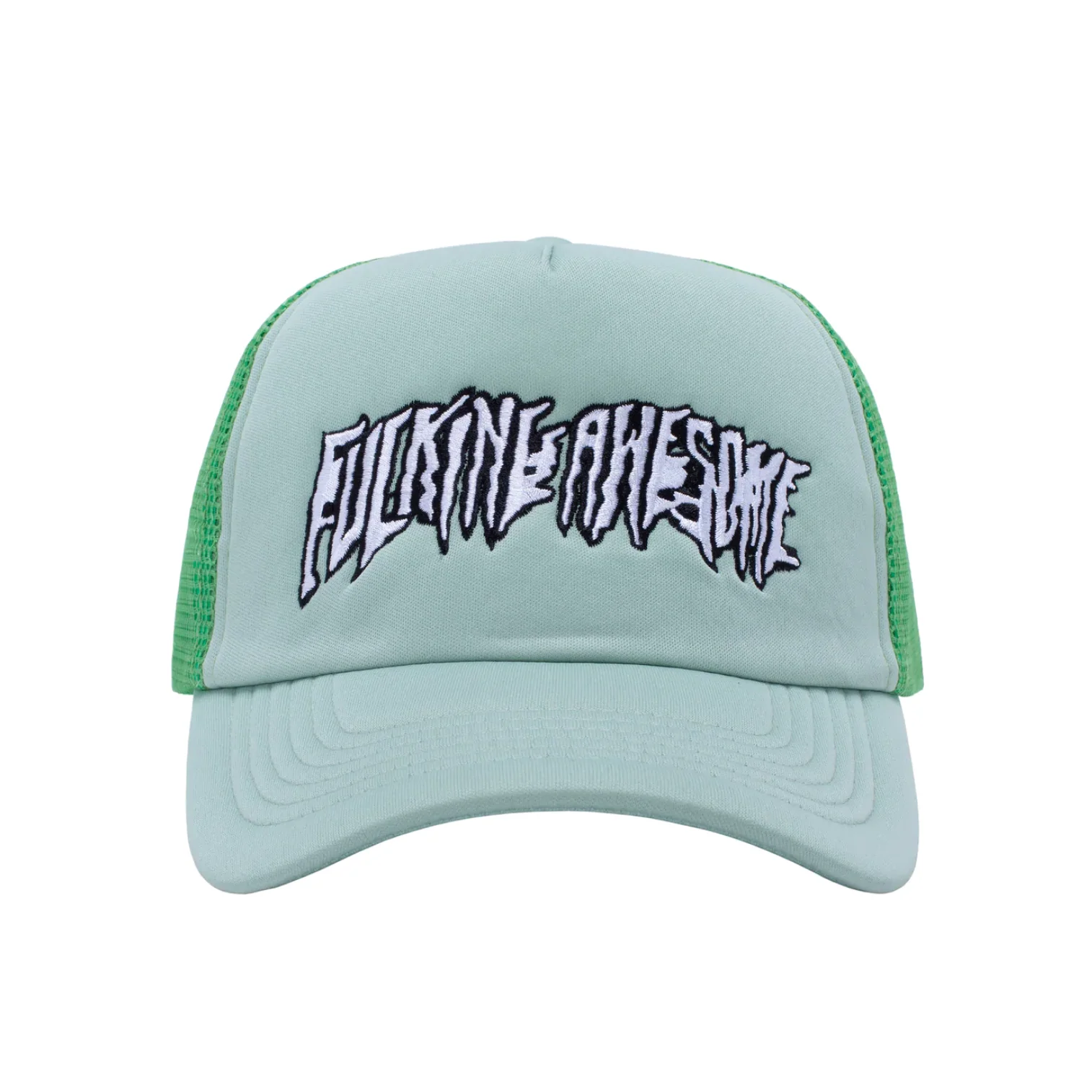 FUCKING AWESOME STRETCHED STAMP MESH SNAPBACK GREEN - Image 3