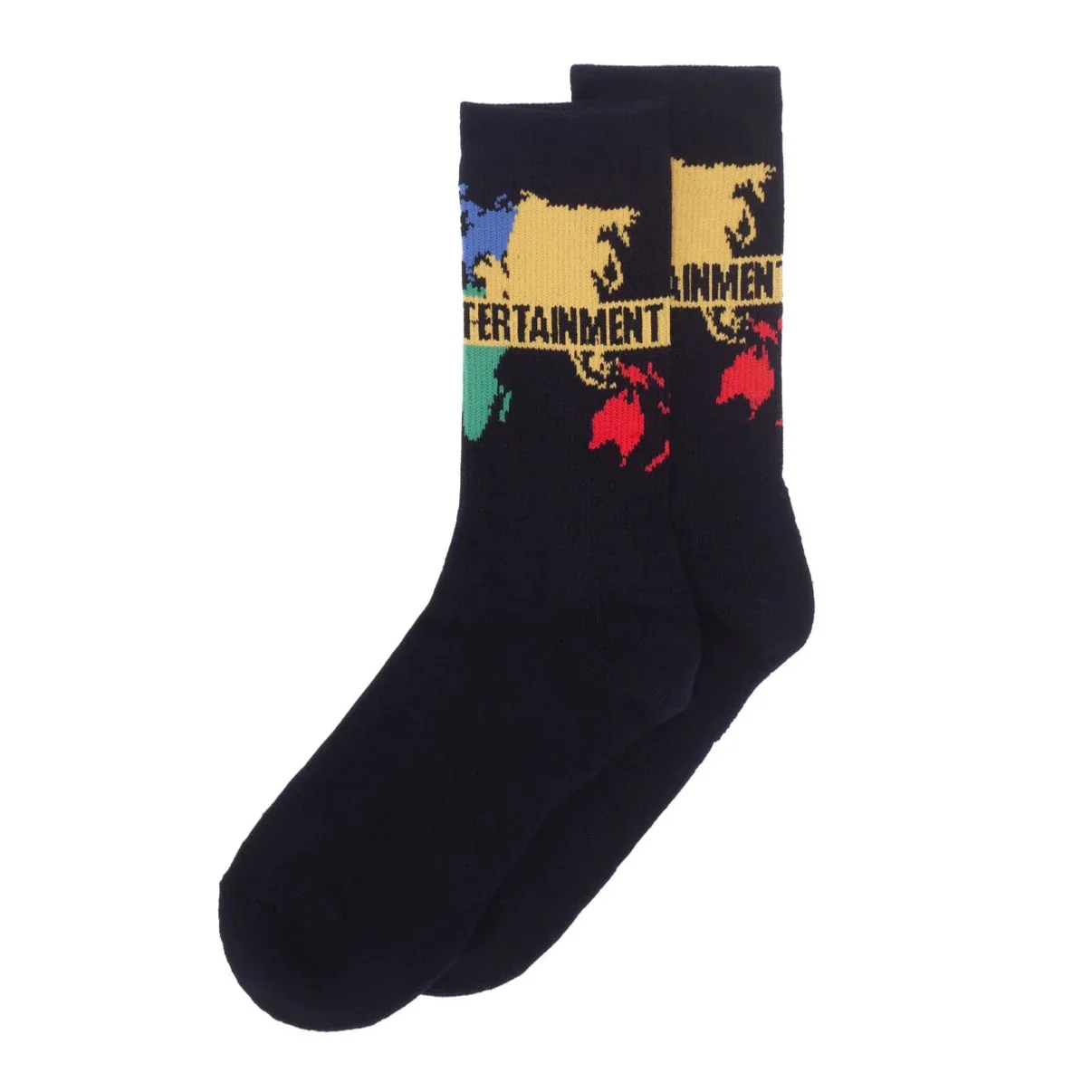 FUCKING AWESOME WORLD SOCK BLACK