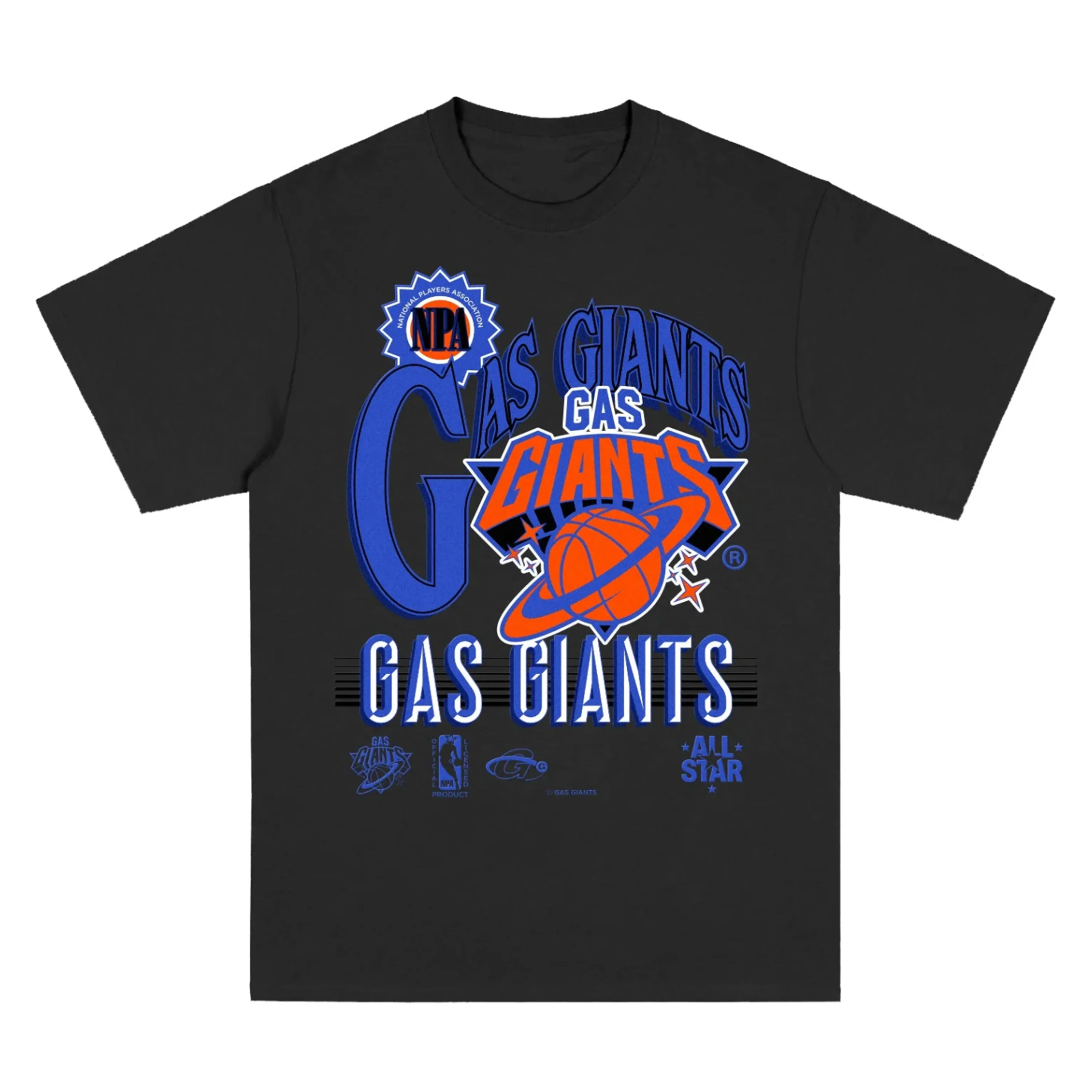 GAS GIANTS GASKETBALL TEE BLACK