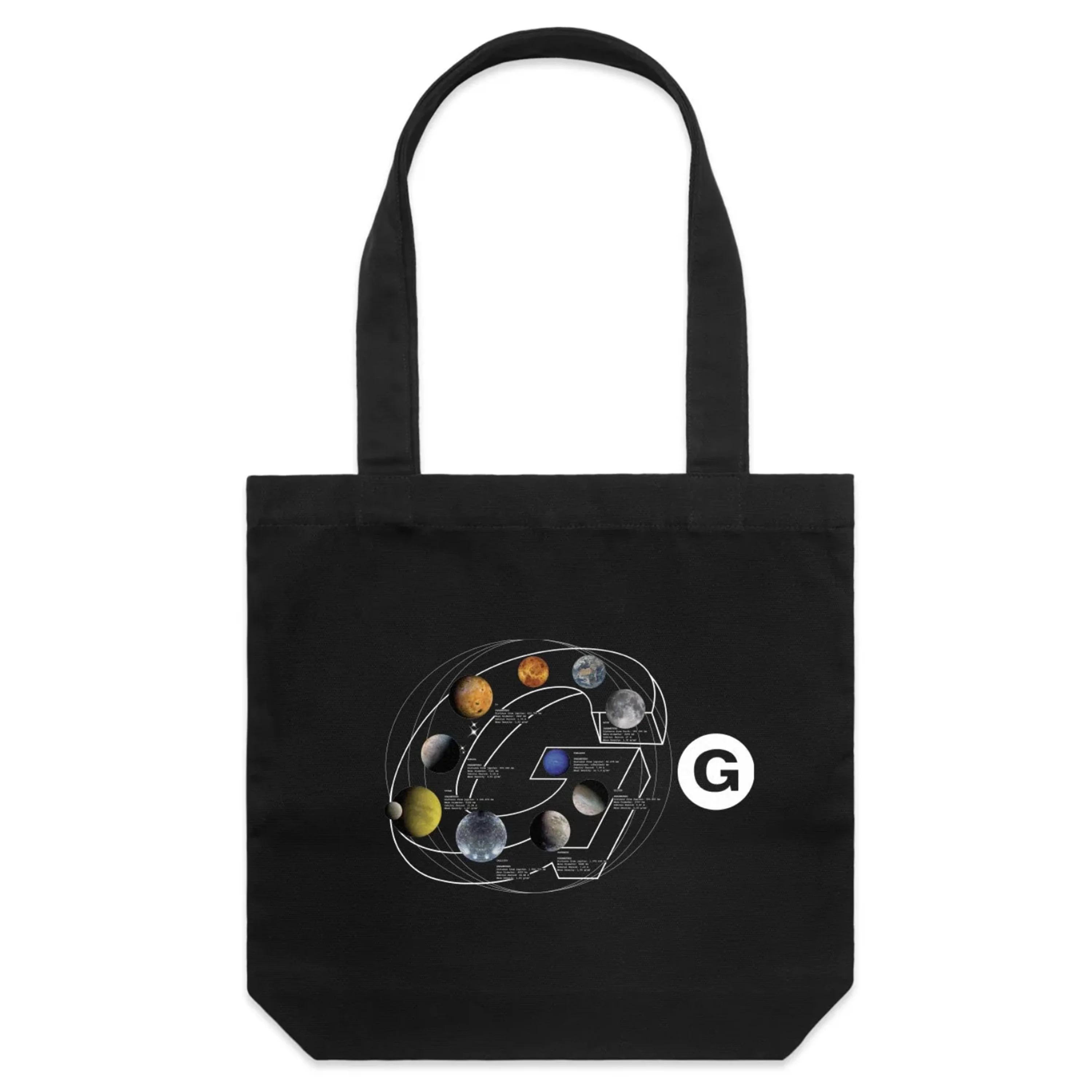 GAS GIANTS SOLAR TOTE BLACK