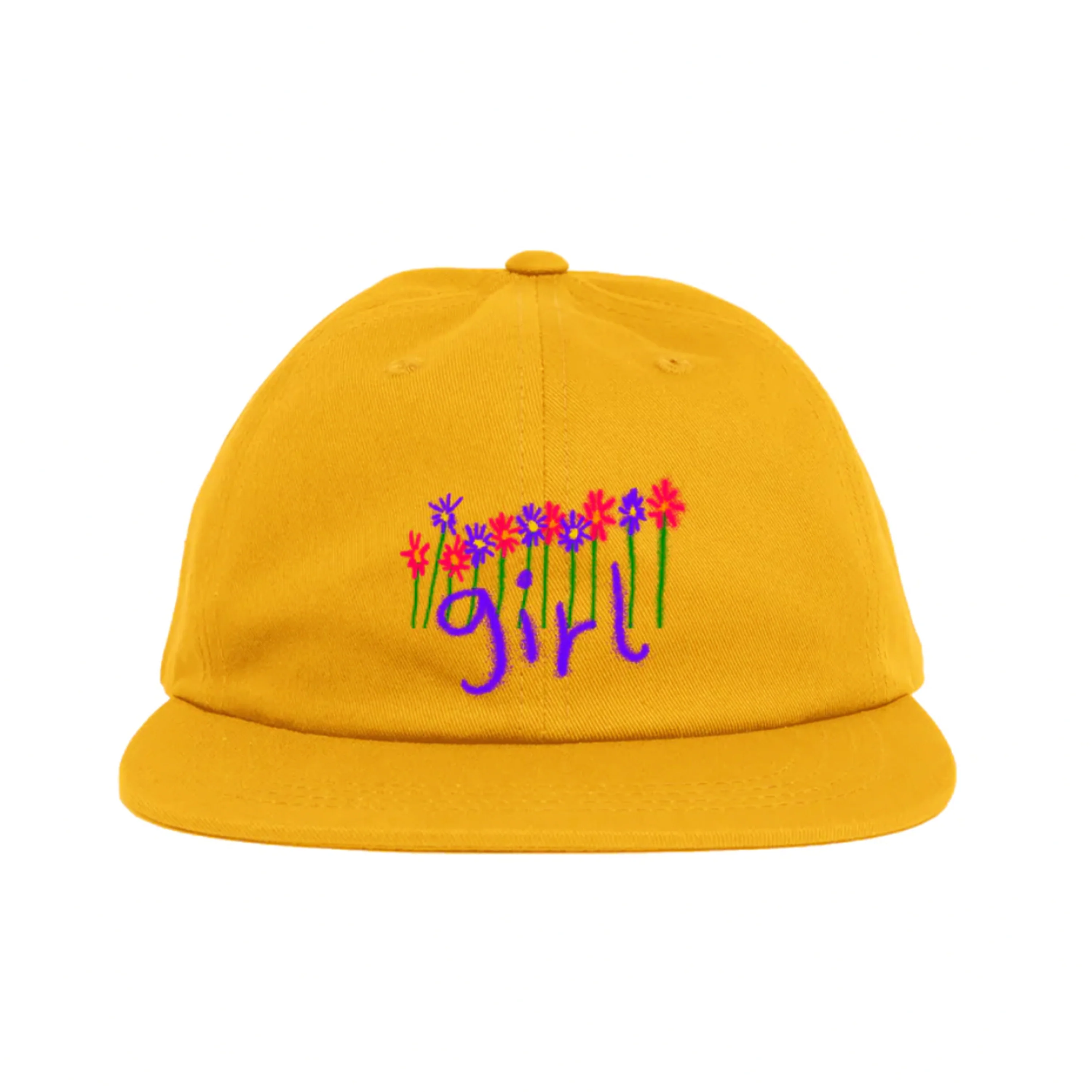 GIRL FLOWERS SNAPBACK GOLD