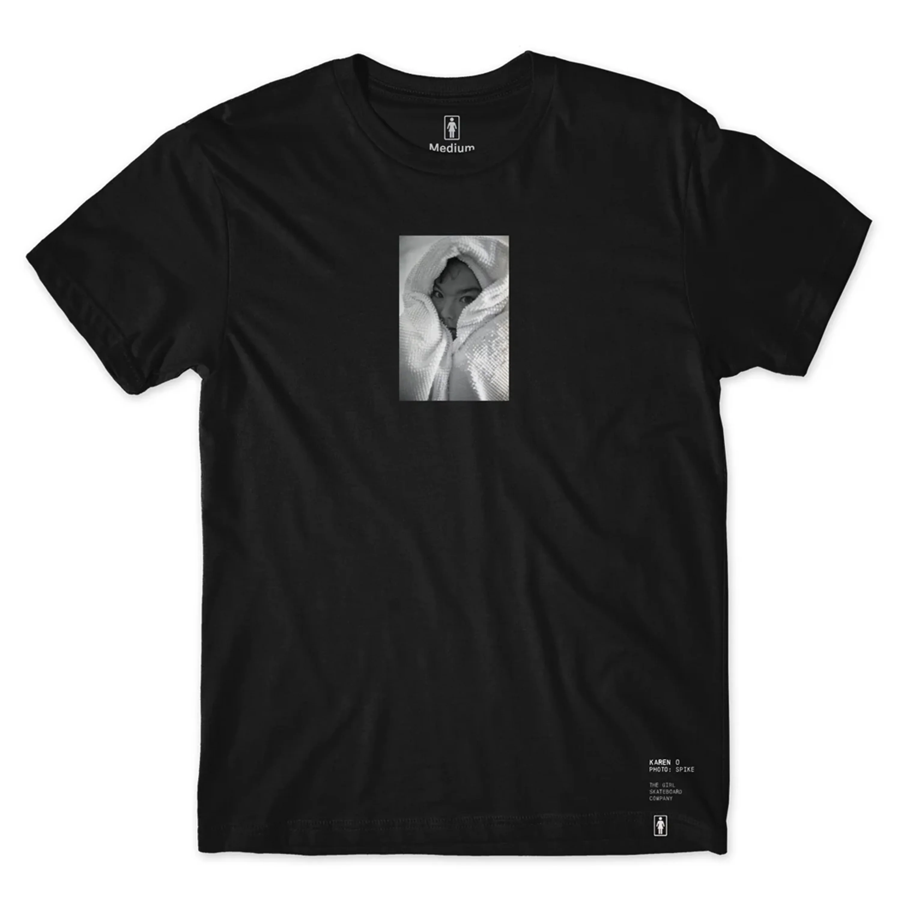 GIRL SPIKE JONZE BJORK PHOTO TEE BLACK