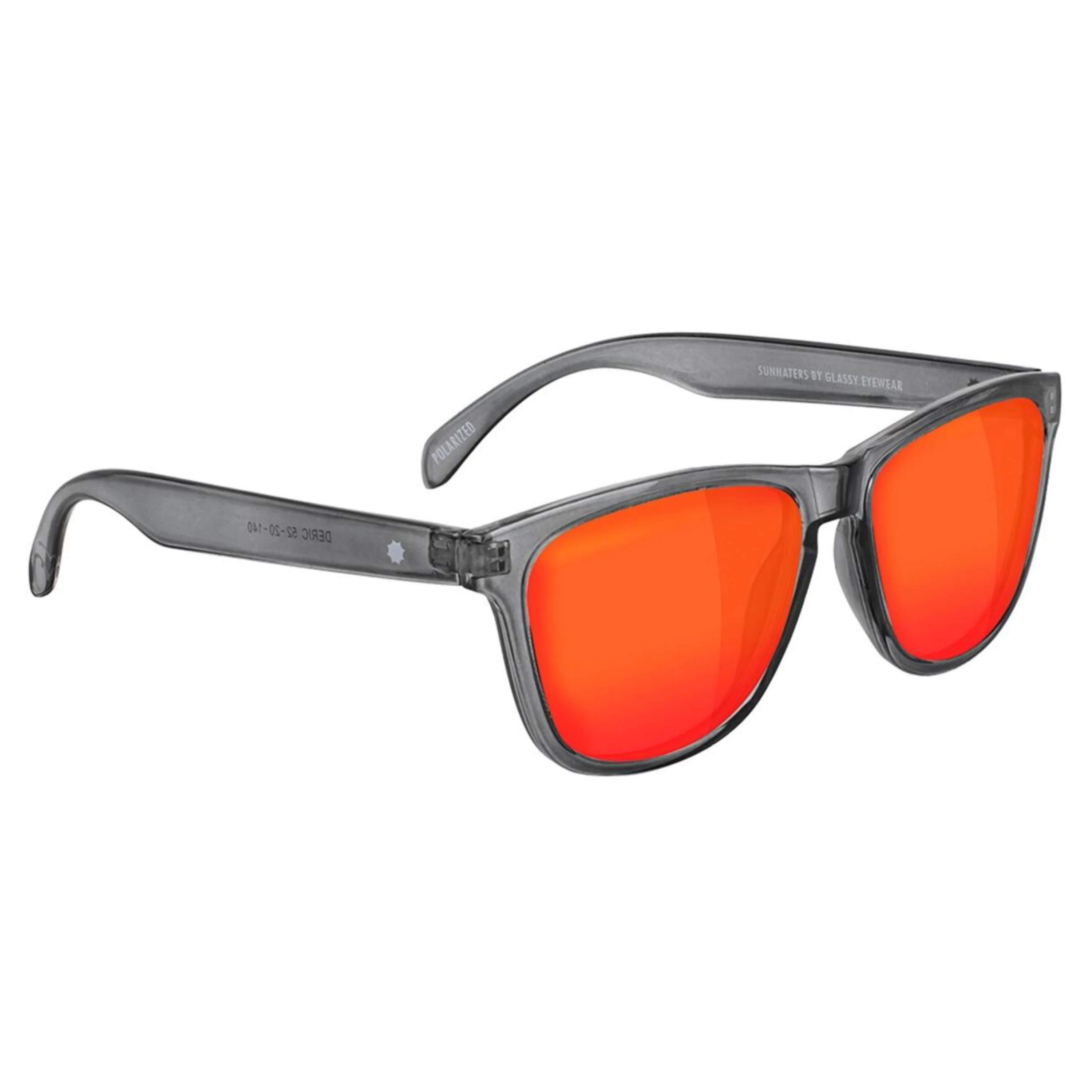 GLASSY DERIC POLARIZED CLEAR GREY/RED MIRROR