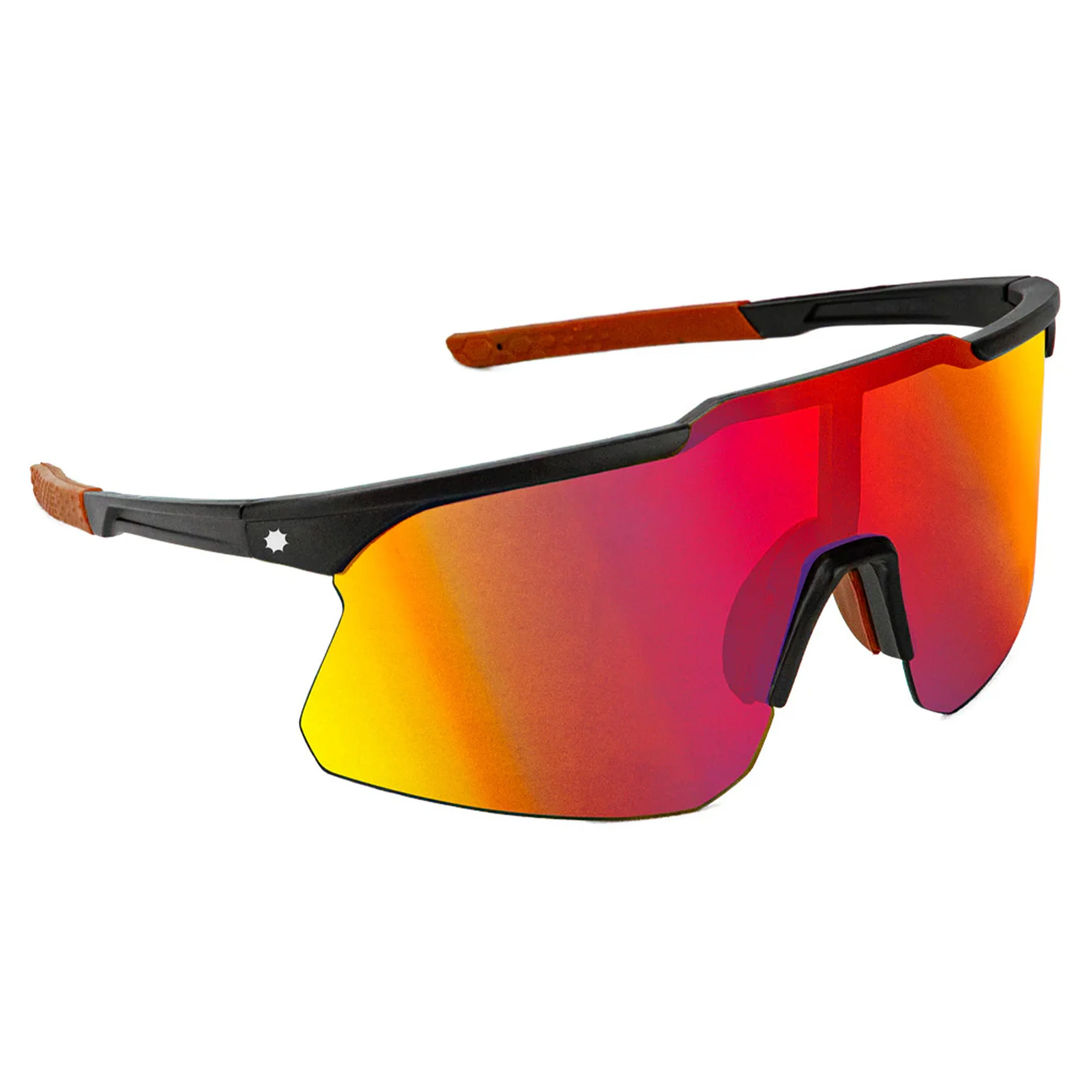 GLASSY SUNHATERS COOPER POLARIZED BLACK/RED/RED MIRROR
