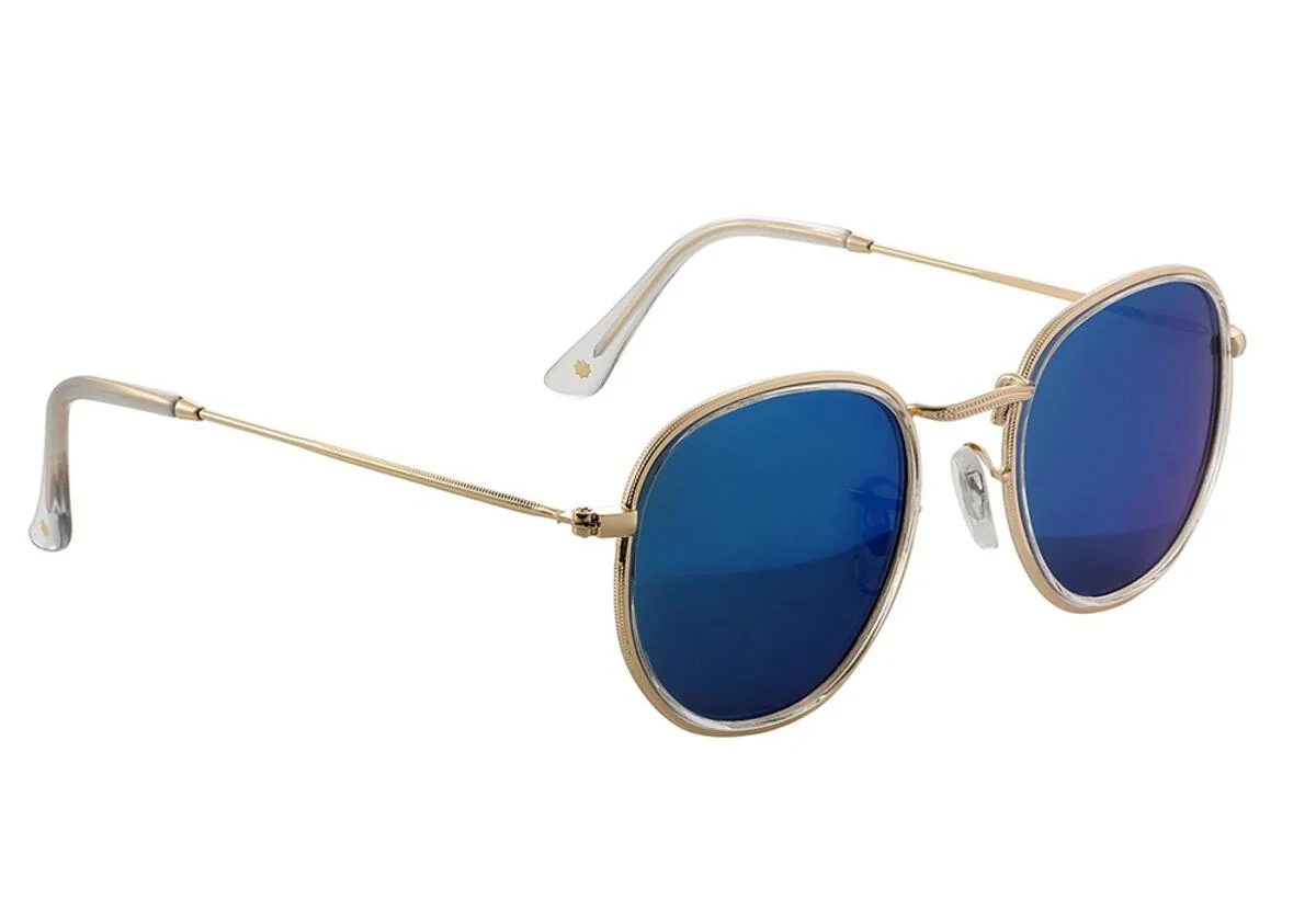 GLASSY SUNHATERS HUDSON POLARIZED CLEAR/BLUE MIRROR