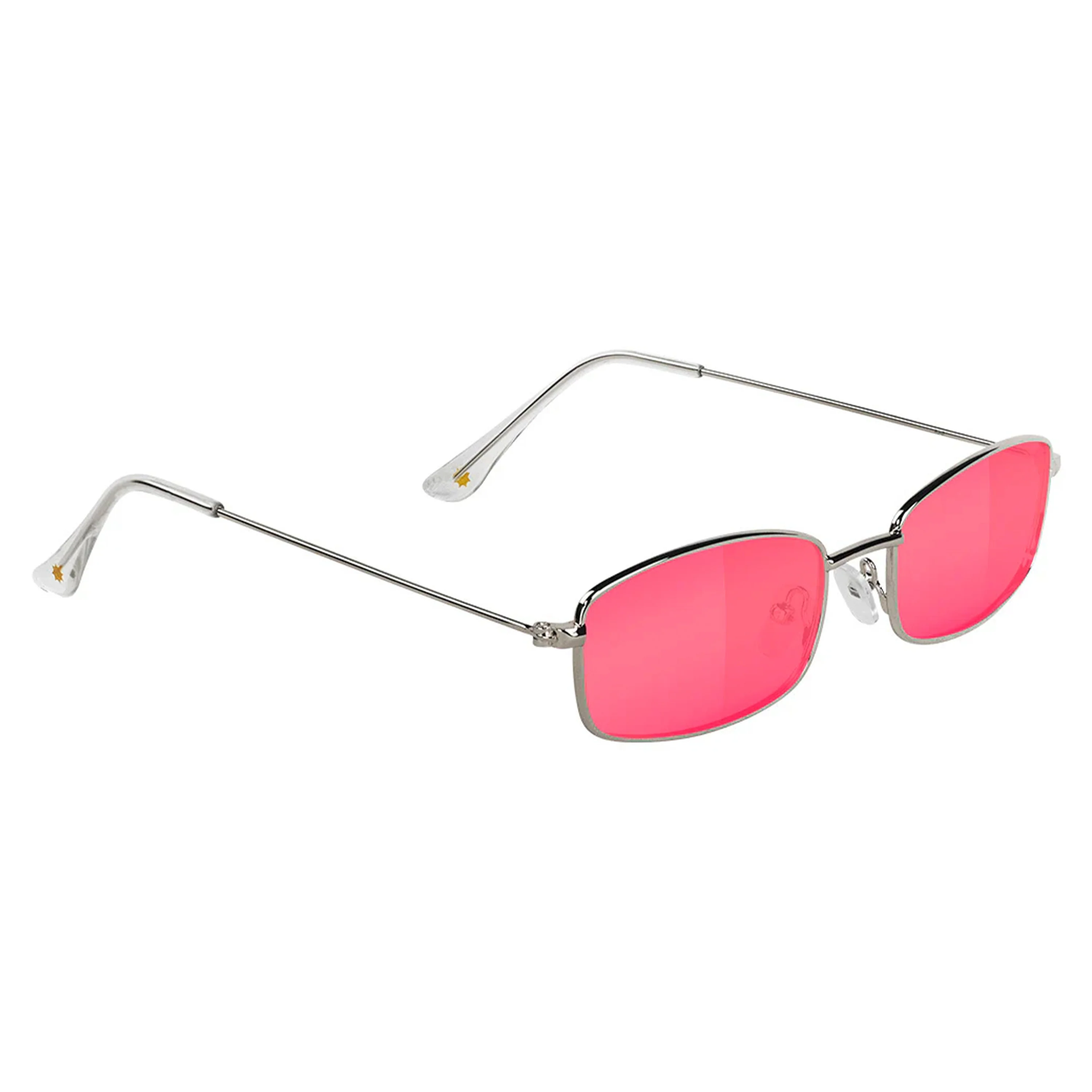 GLASSY SUNHATERS RAE POLARIZED SILVER / PINK LENS