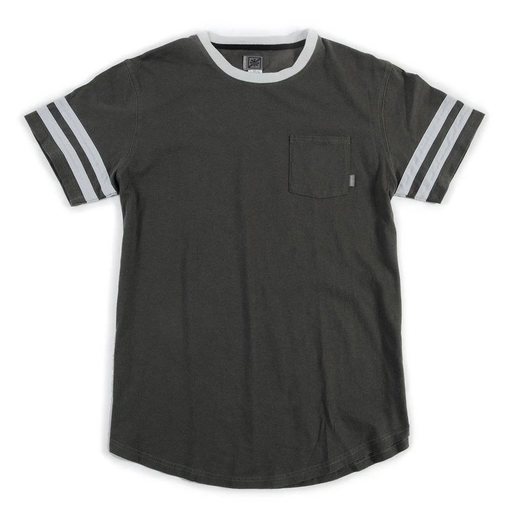 HABITAT BECKET POCKET TEE GREY WASH