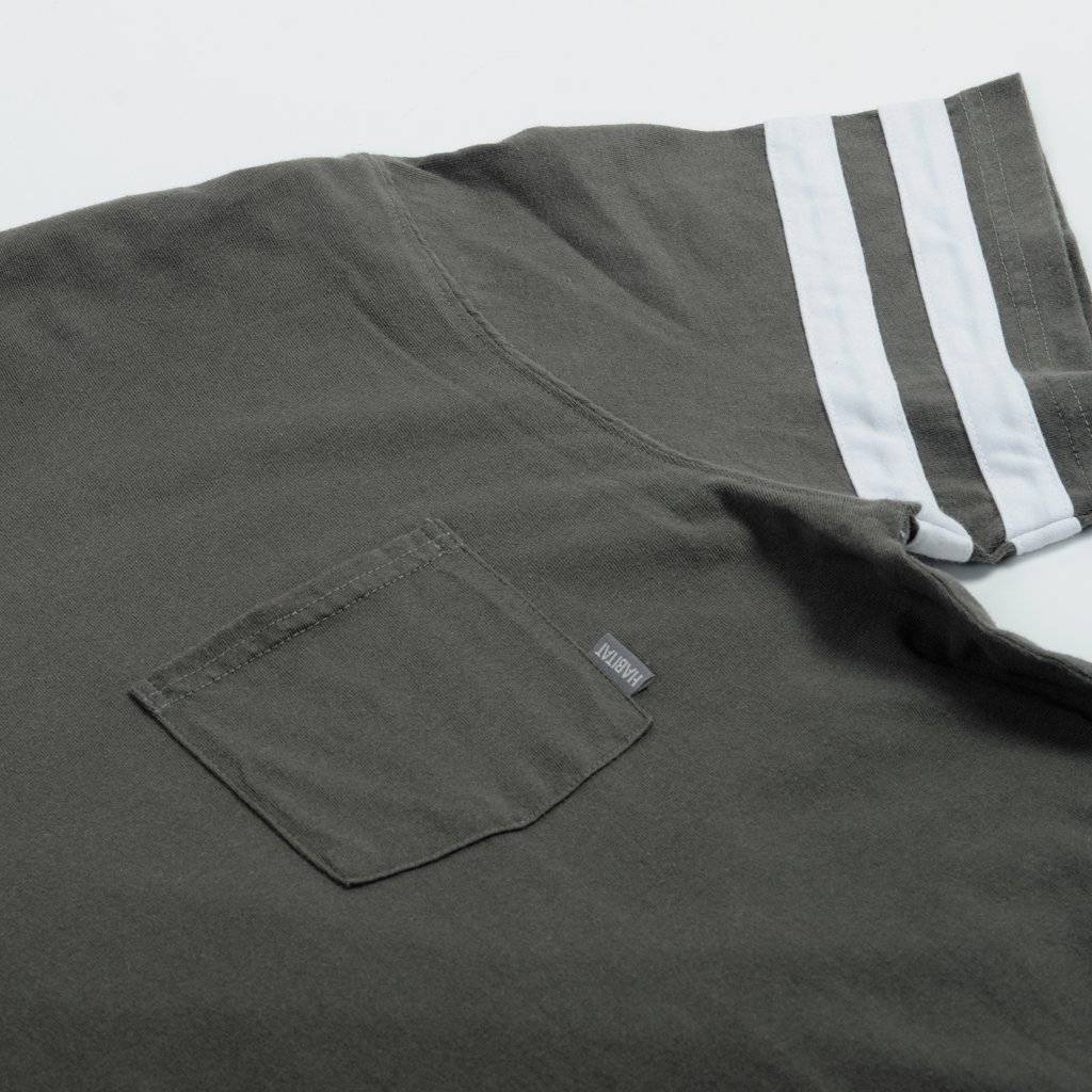 HABITAT BECKET POCKET TEE GREY WASH - Image 4