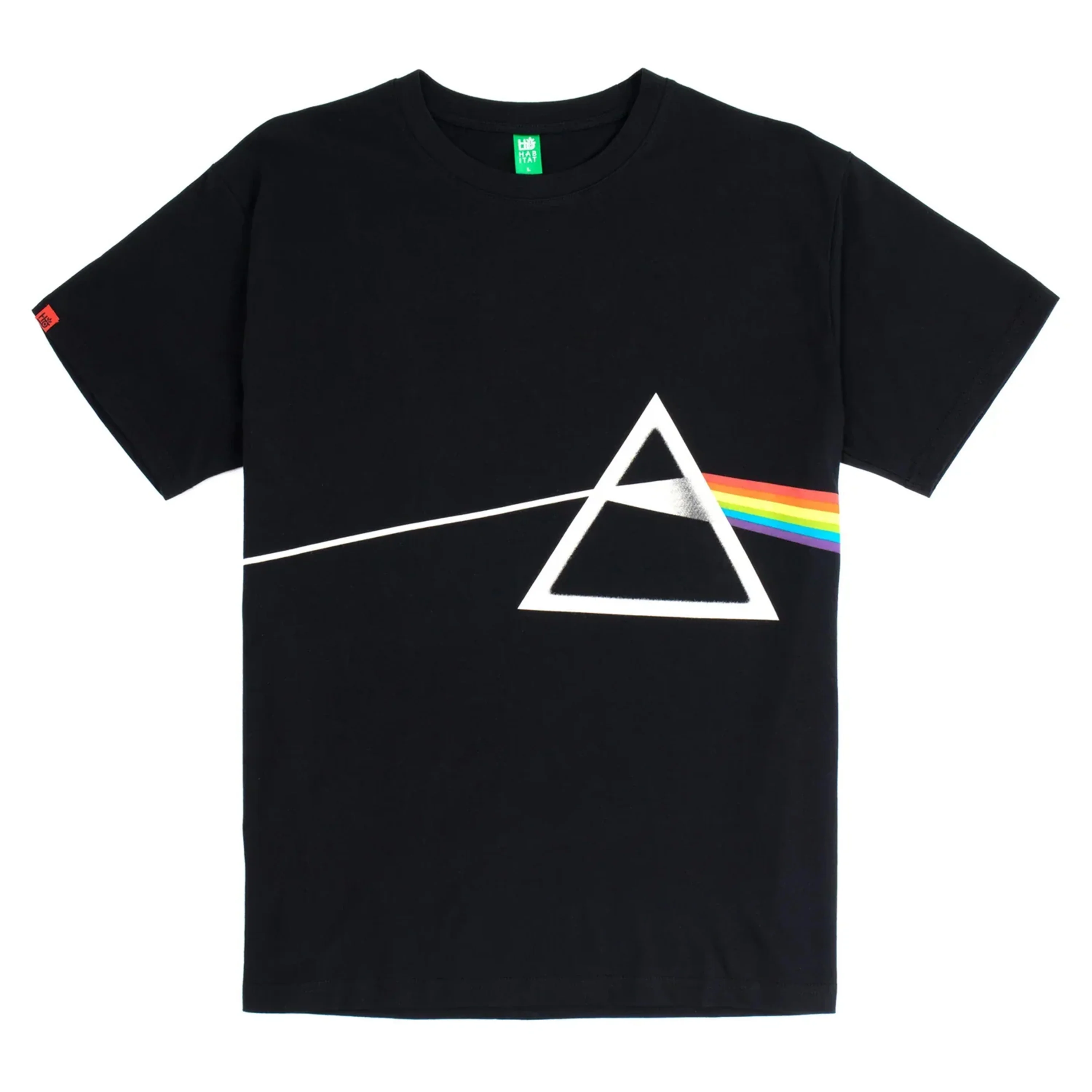 HABITAT X PINK FLOYD DARK SIDE OF THE MOON TEE BLACK