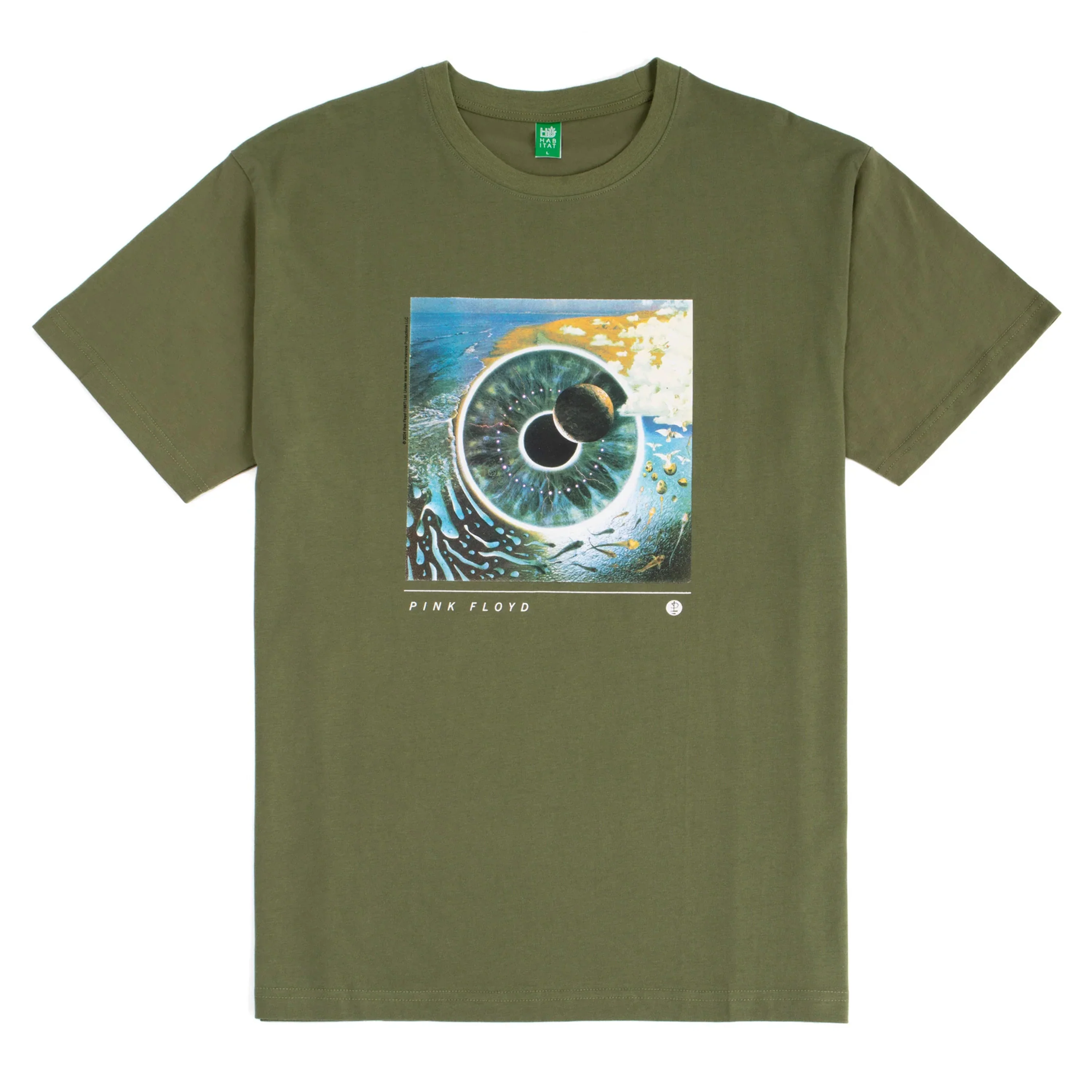 HABITAT X PINK FLOYD PULSE TEE OLIVE