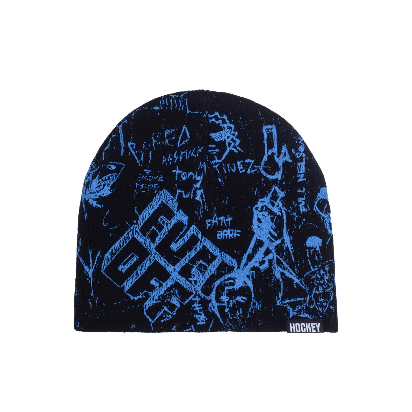 HOCKEY DESK CARVE BEANIE BLACK / BLUE
