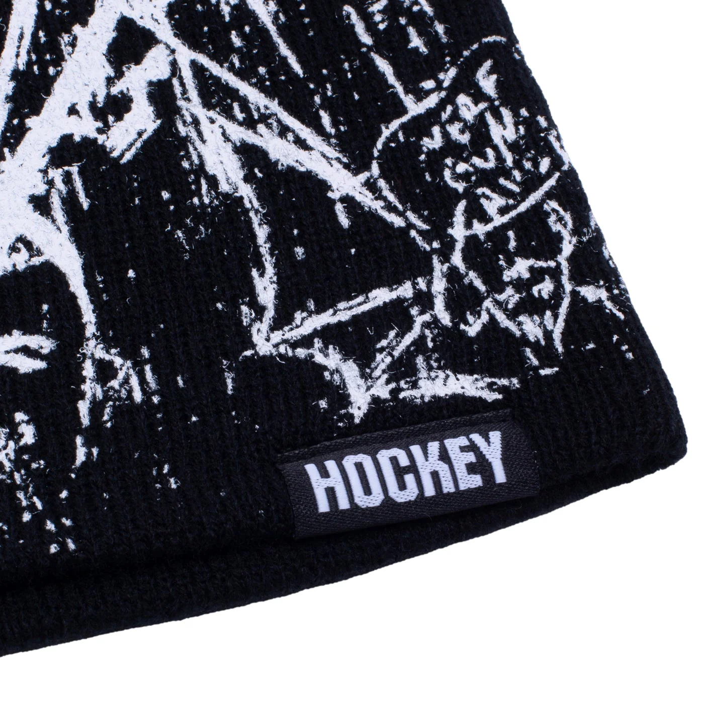HOCKEY DESK CARVE BEANIE BLACK / WHITE - Image 2