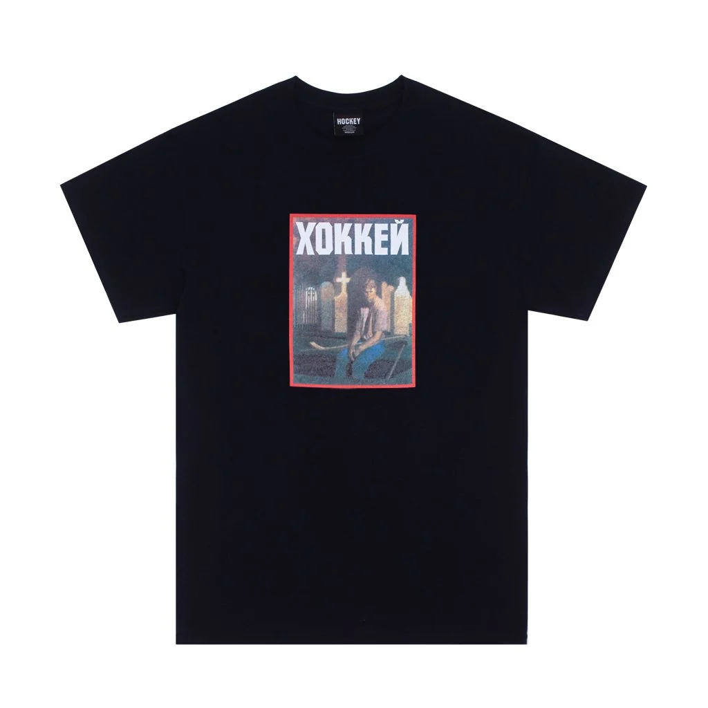 HOCKEY NIK STAIN T-SHIRT BLACK