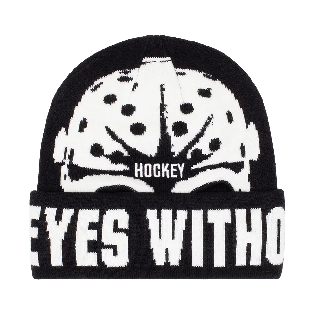 HOCKEY SKI MASK BEANIE BLACK