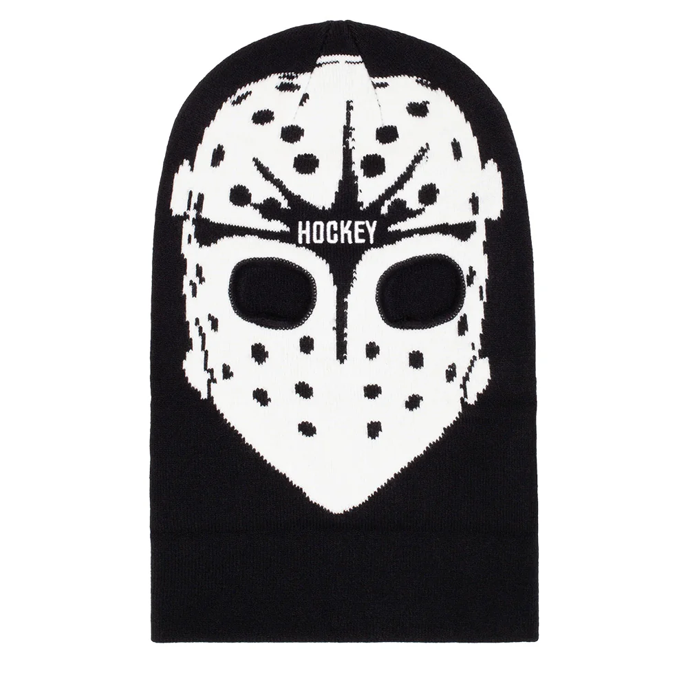 HOCKEY SKI MASK BEANIE BLACK - Image 2