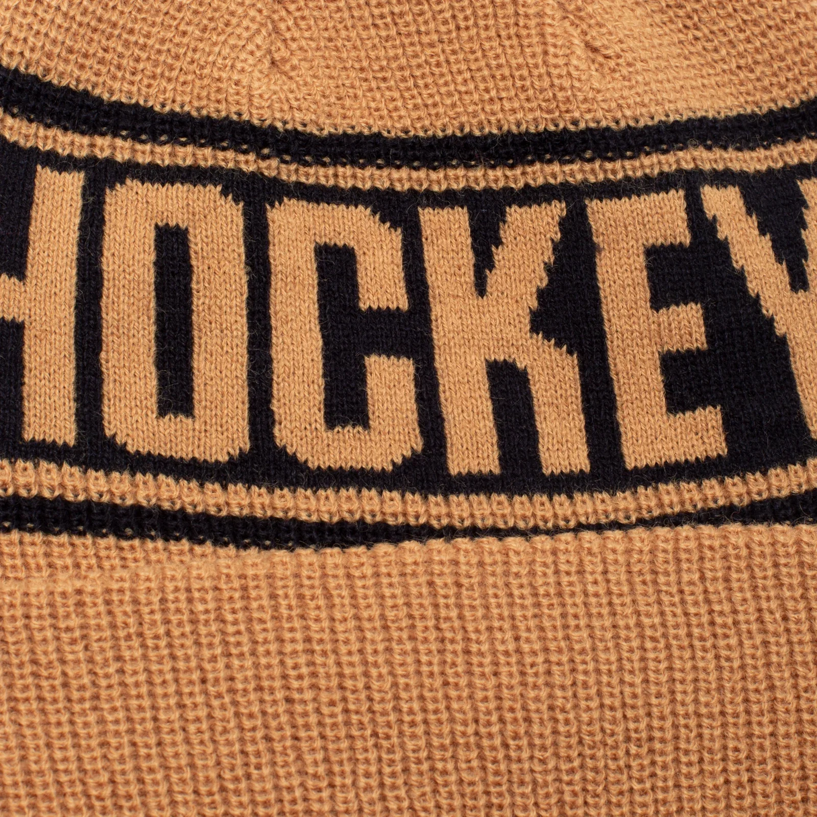 HOCKEY STRIPE BEANIE MUSTARD - Image 2