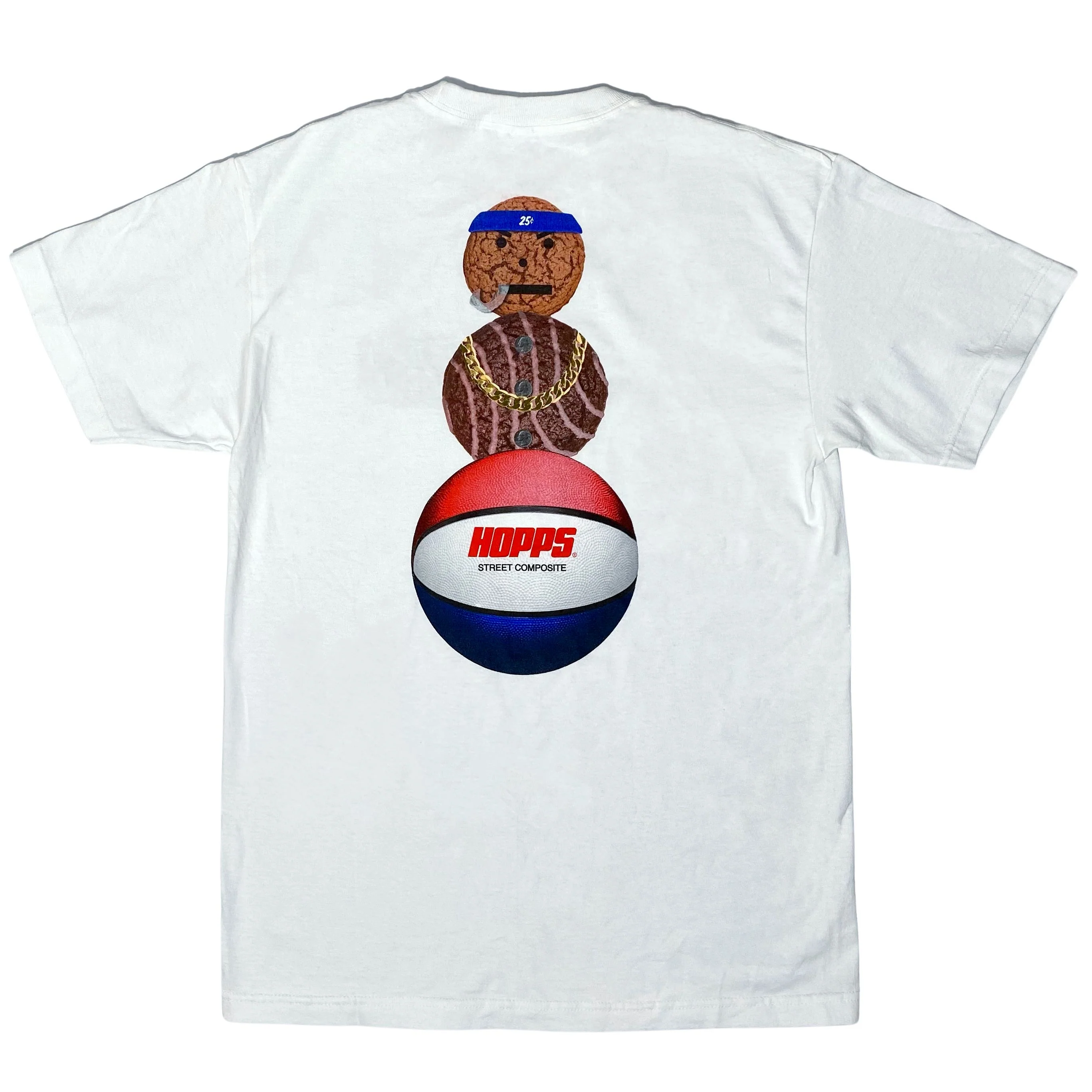 HOPPS X QUARTER SNACKS SNACKMAN TEE WHITE
