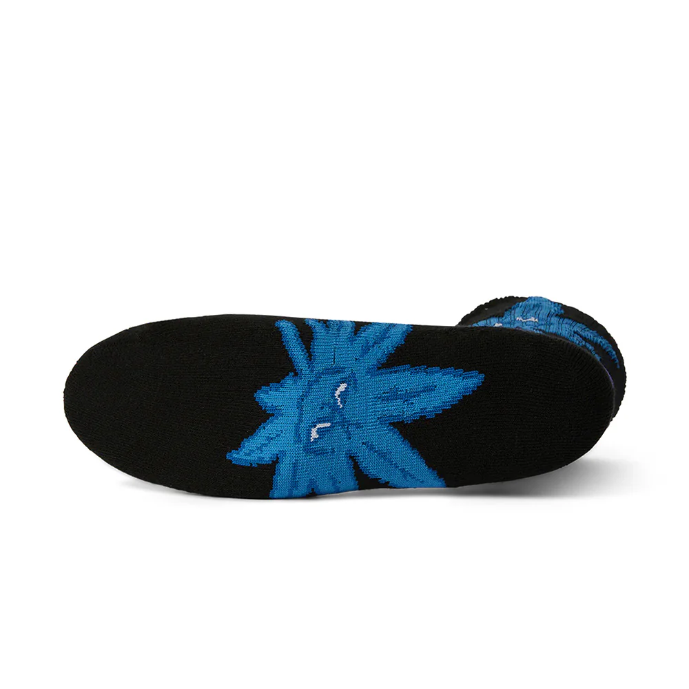 HUF GREEN BUDDY STAR SIGN SOCK BLACK - Image 2