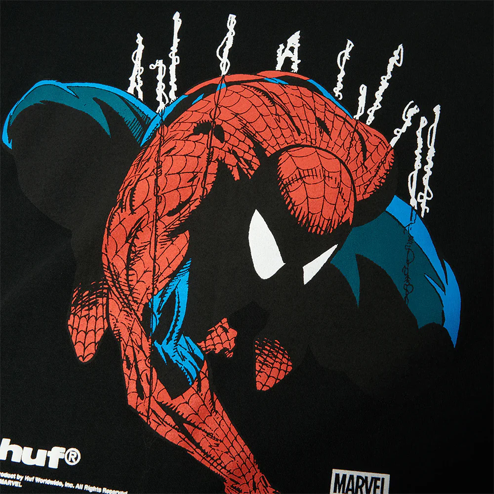 HUF X MARVEL SPIDER-MAN PERCEPTIONS TEE BLACK - Image 2