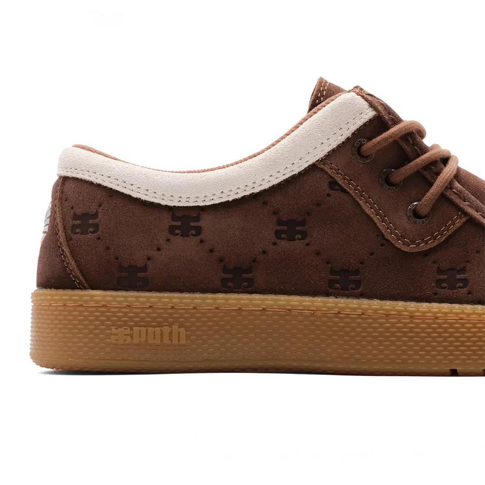 IPATH CATS LOW BROWN EMBOSSED SUEDE - Image 3