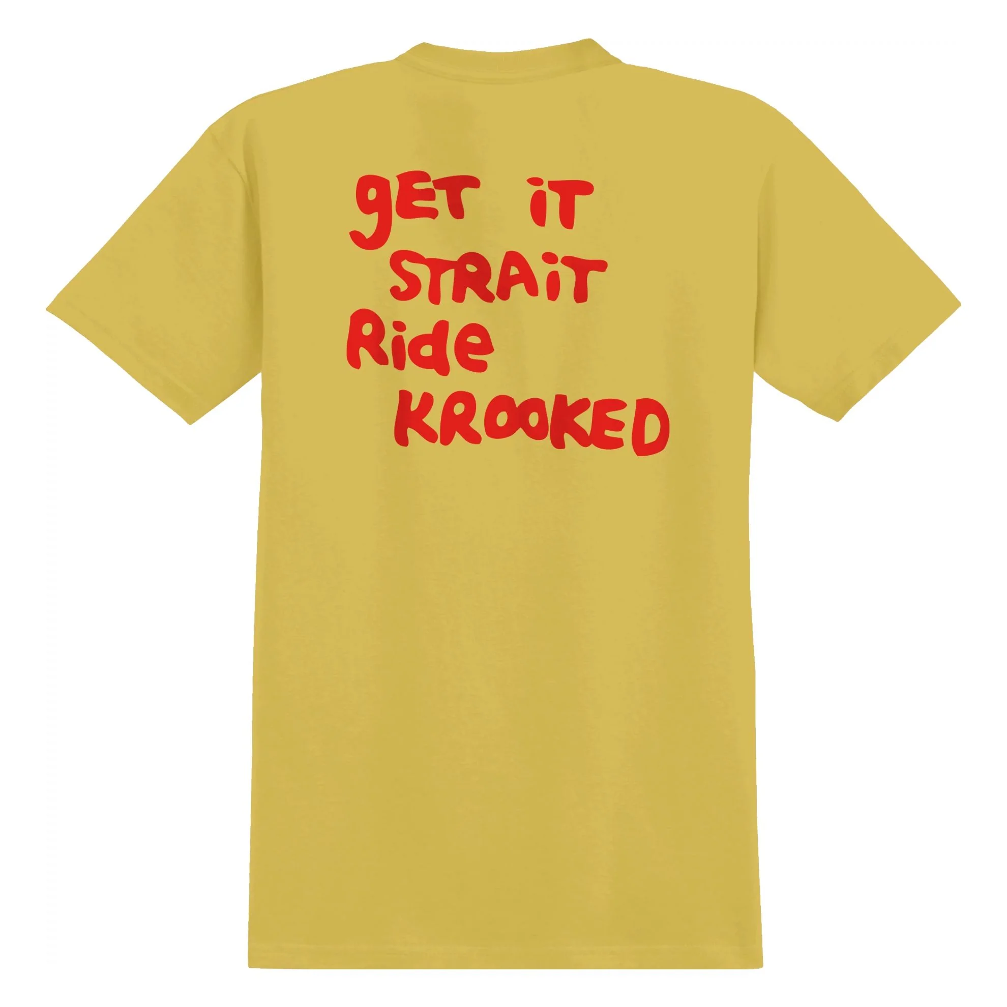 KROOKED GET IT STRAIT T-SHIRT MUSTARD