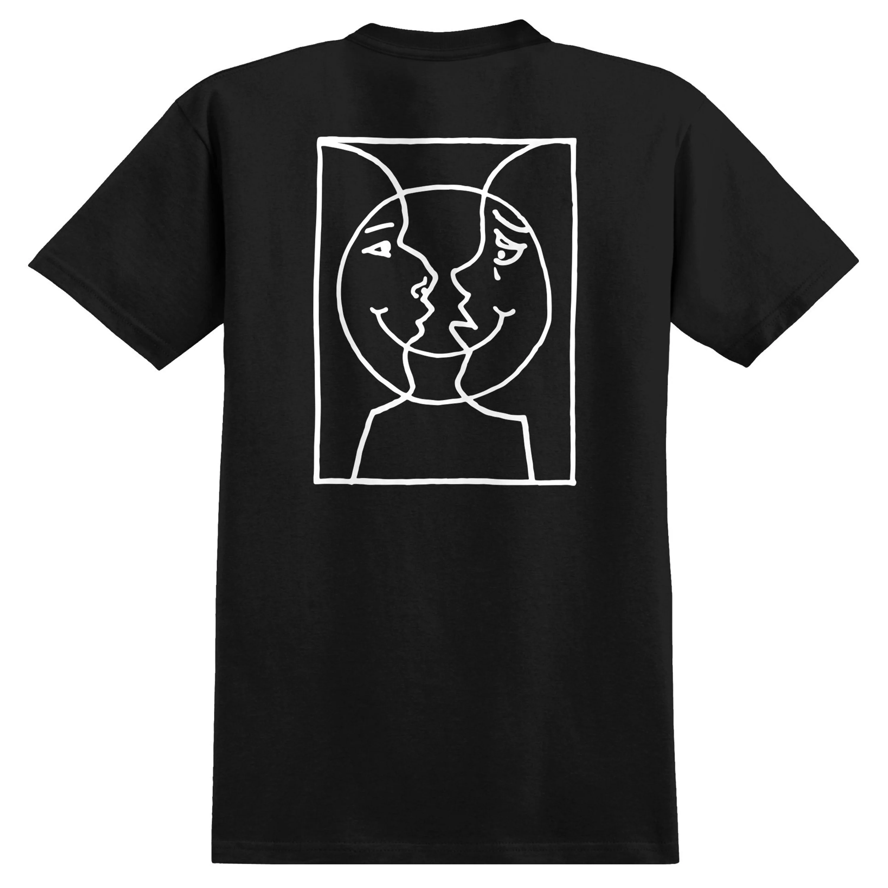 KROOKED MOONSMILE RAW TEE BLACK / WHITE