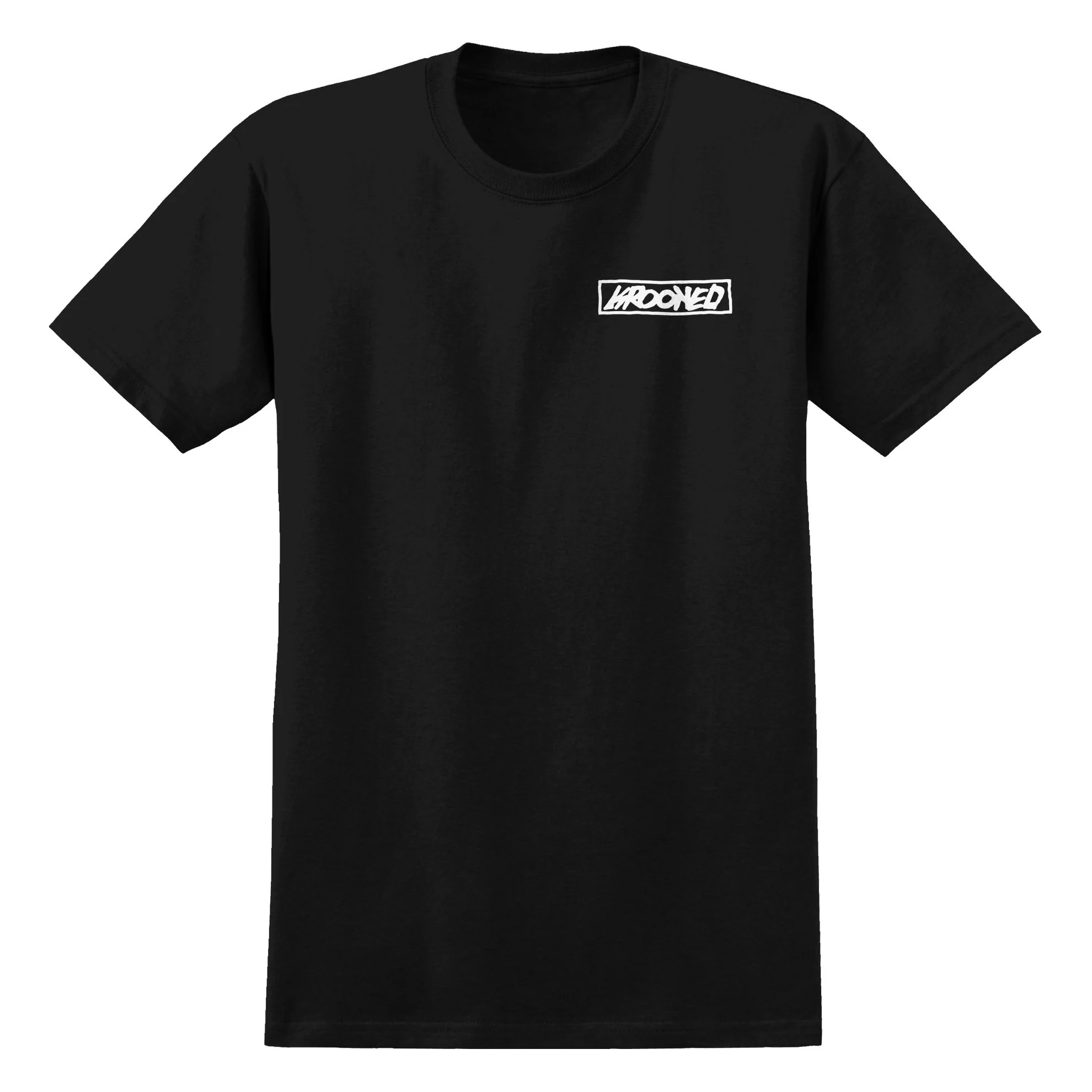 KROOKED MOONSMILE RAW TEE BLACK / WHITE - Image 2