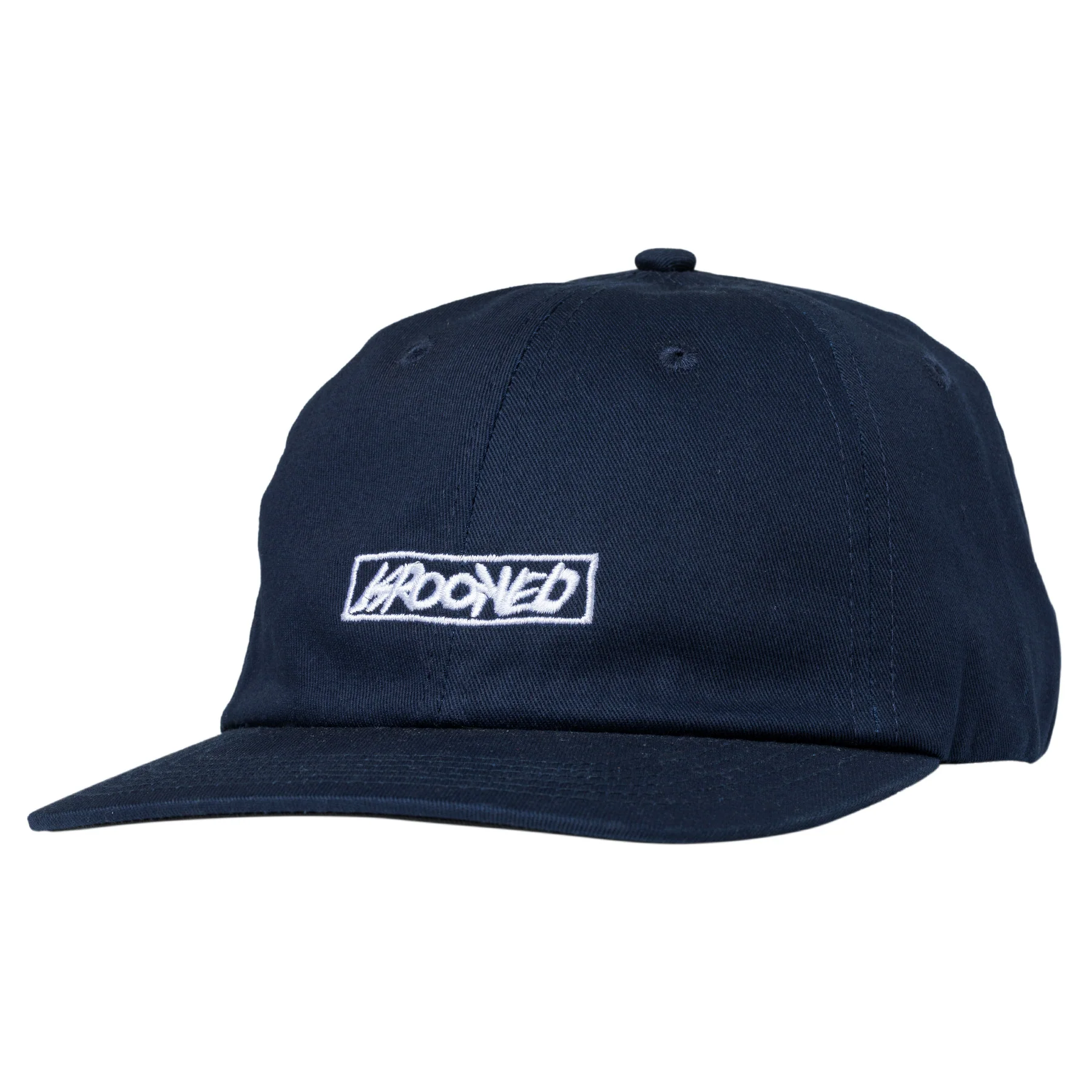 KROOKED MOONSMILE SCRIPT STRAPBACK NAVY / WHITE