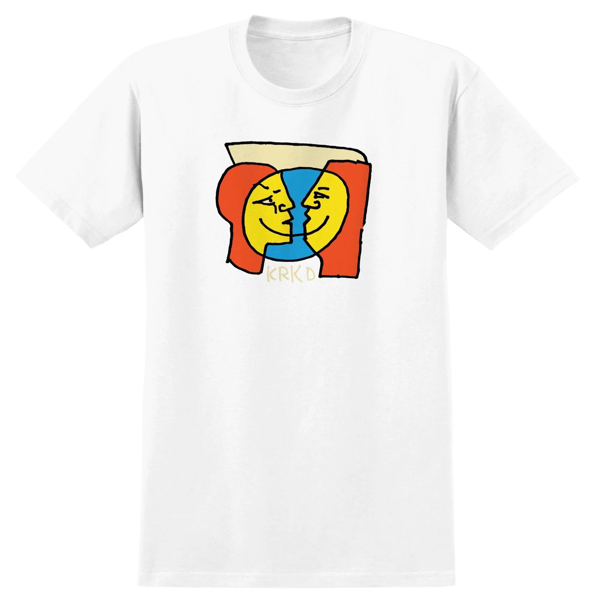 KROOKED MOONSMILE TEE WHITE / MULTI