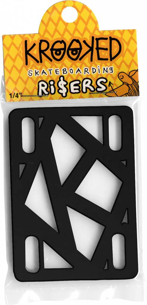 KROOKED RISER PADS 1/4" BLACK