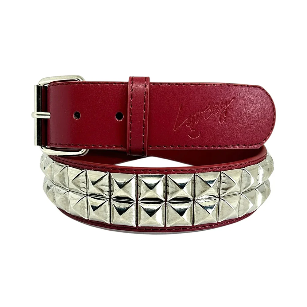 LOOSEY STUD FINDER BELT MAROON