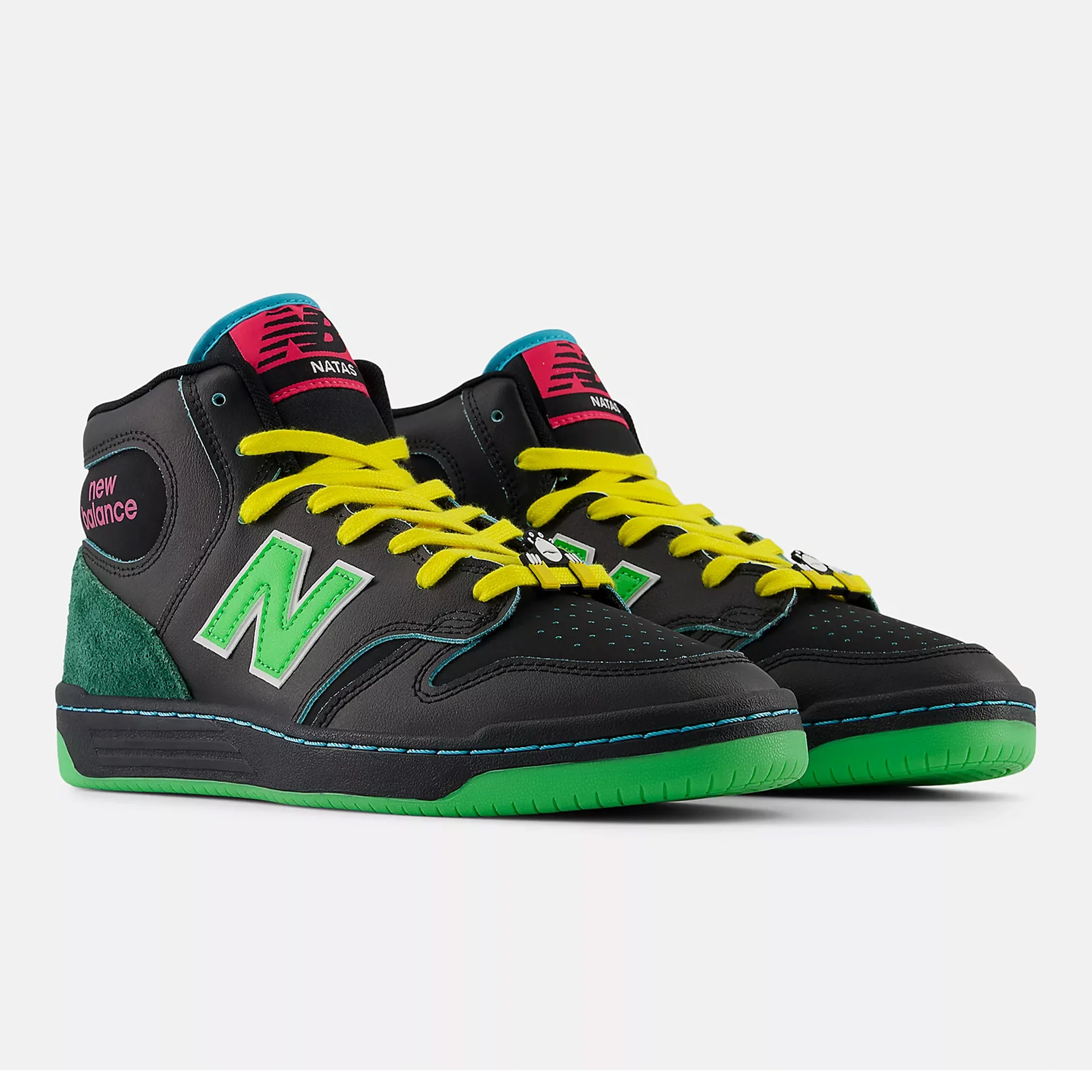 NB NUMERIC X NATAS KAUPAS 480 HIGH BLACK / LIME GREEN - Image 2