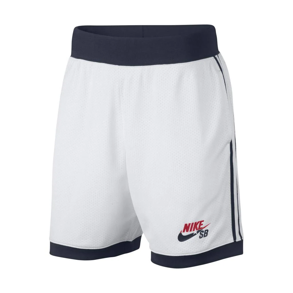 NIKE SB SHORTS "DREAM TEAM" WHITE / OBSIDIAN / UNIVERSITY RED