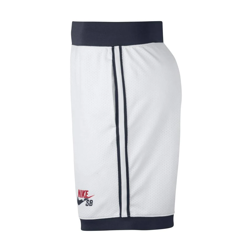 NIKE SB SHORTS "DREAM TEAM" WHITE / OBSIDIAN / UNIVERSITY RED - Image 2