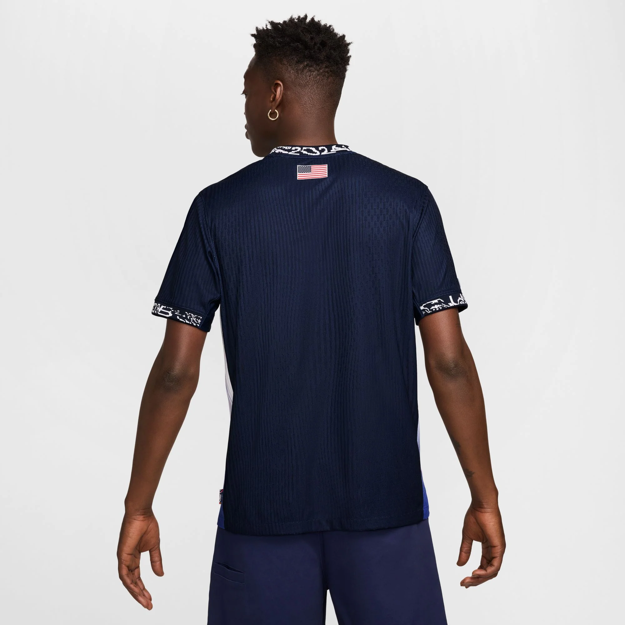 NIKE SB 2024 FEDERATION KIT DRI-FIT ADV SHORT-SLEEVE SKATE JERSEY USA OBSIDIAN/BRIGHT CRIMSON/WHITE - Image 3