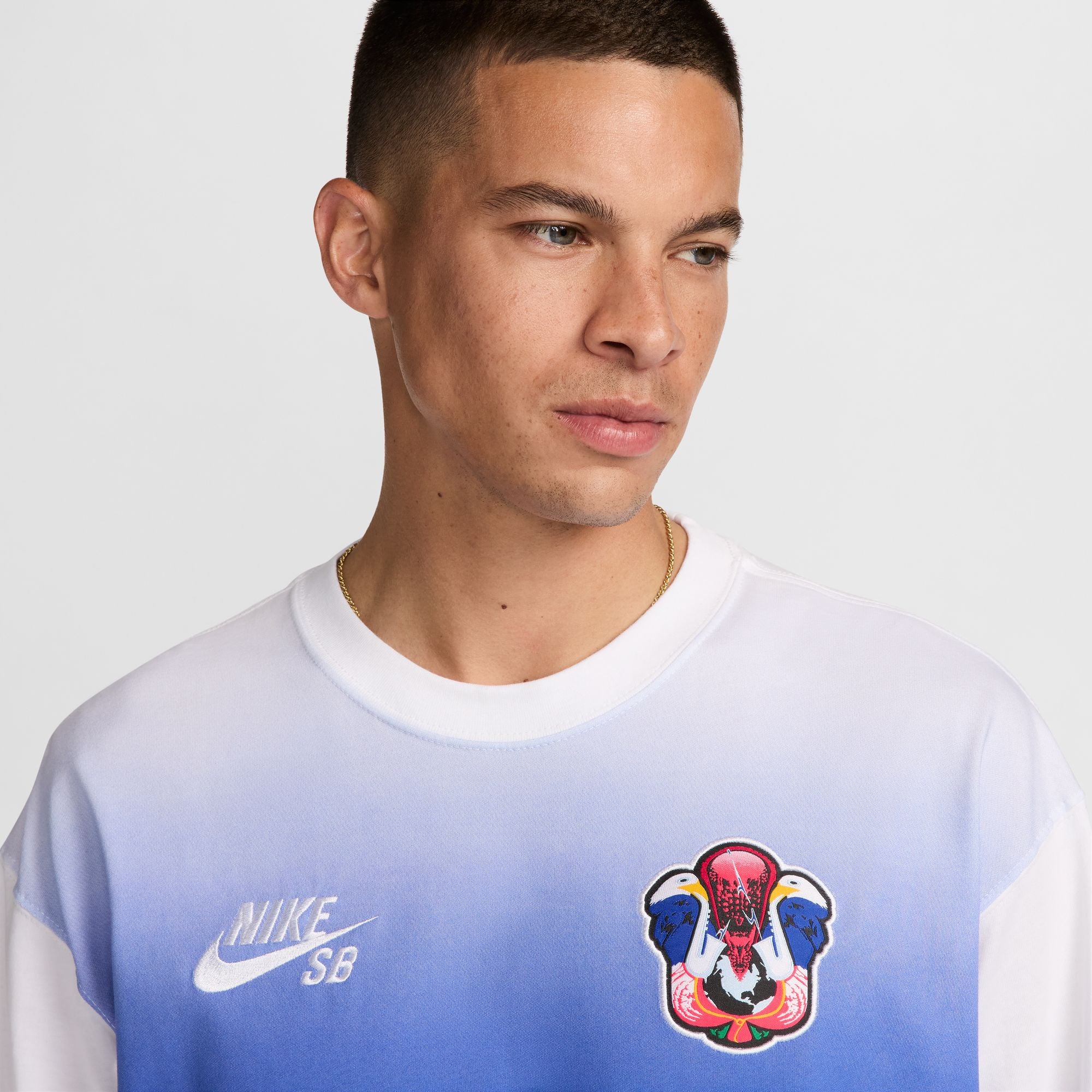NIKE SB 2024 FEDERATION KIT LONG SLEEVE SKATE TEE USA WHITE - Image 2